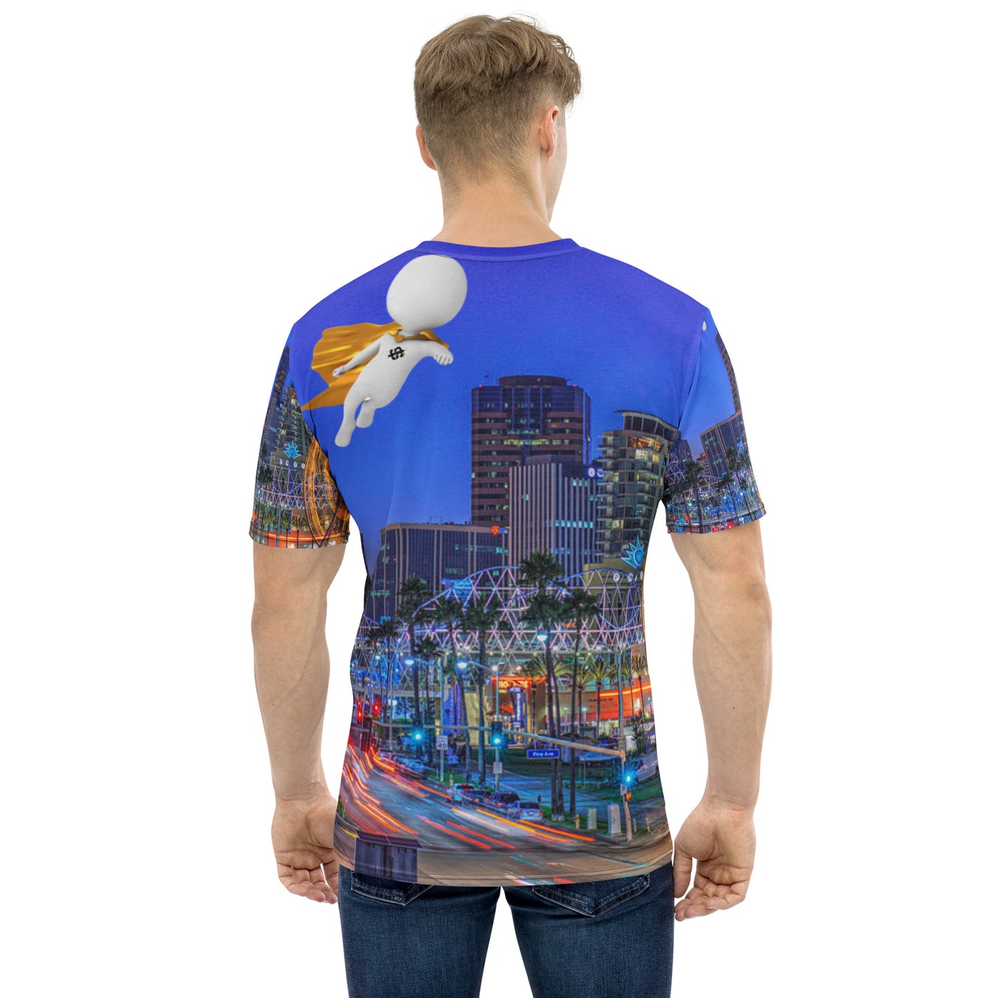 down town lbc supa Men's t-shirt