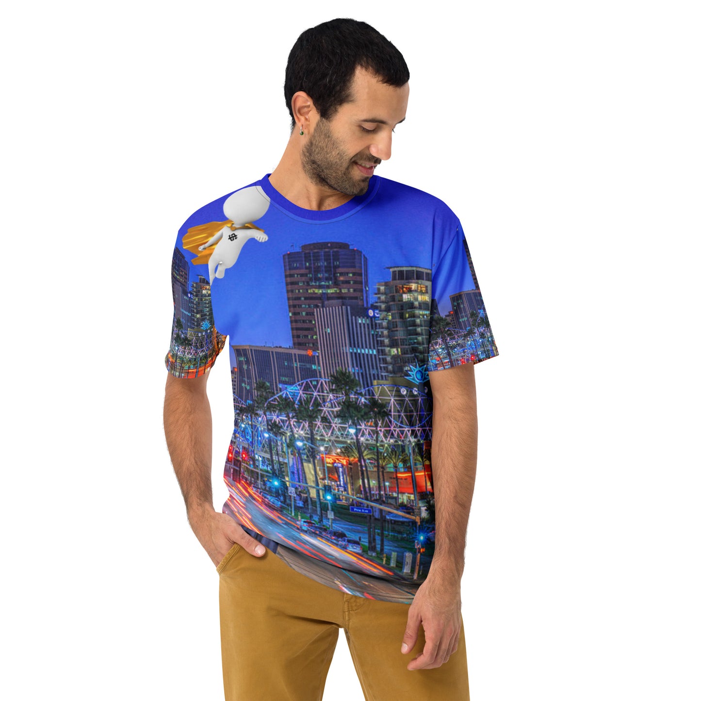 down town lbc supa Men's t-shirt