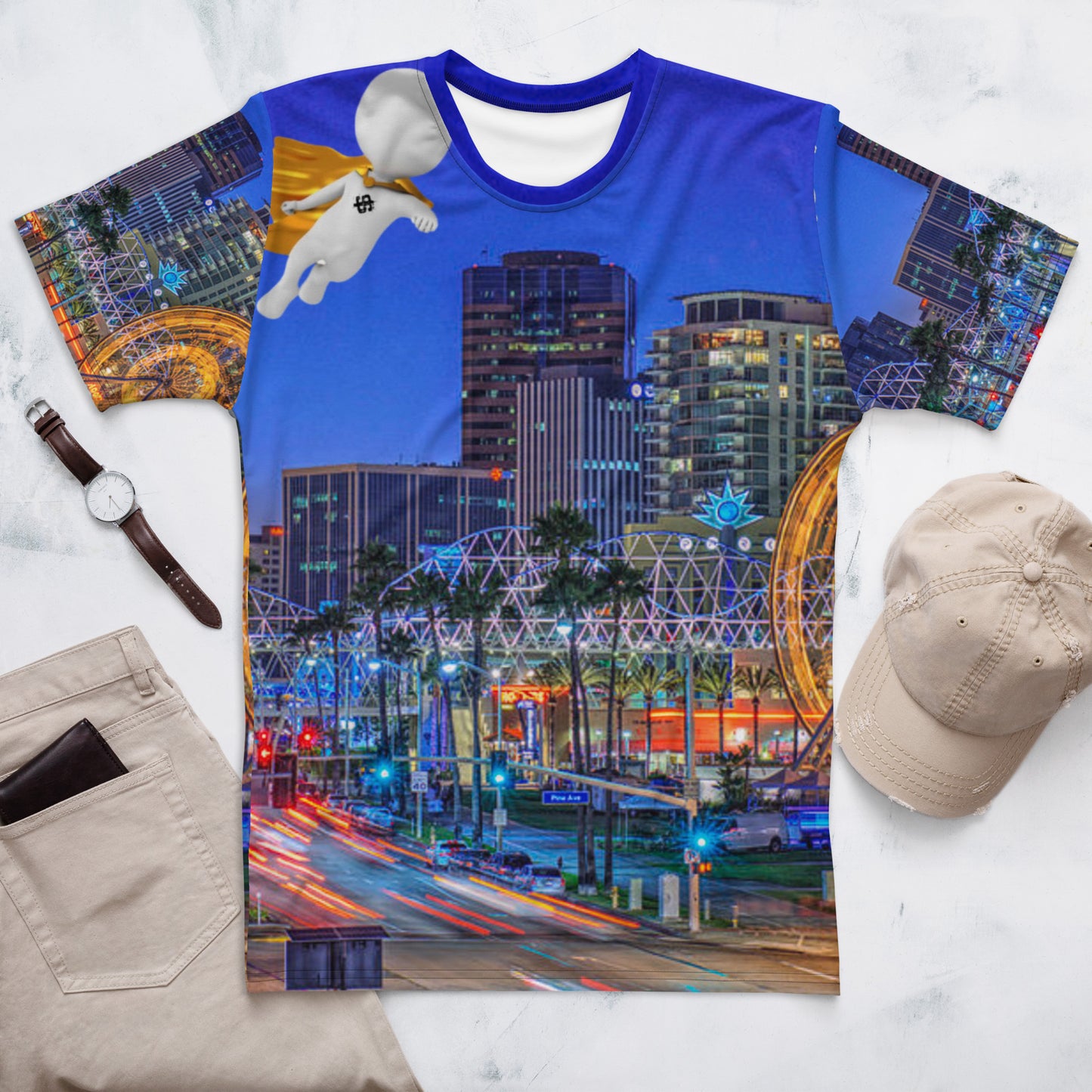 down town lbc supa Men's t-shirt