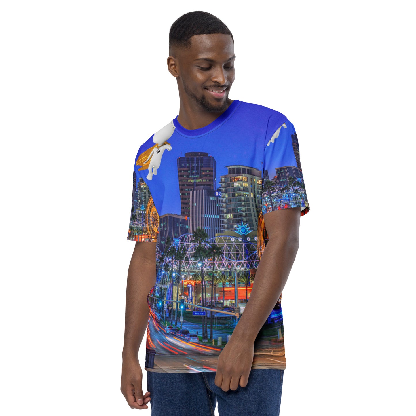 down town lbc supa Men's t-shirt