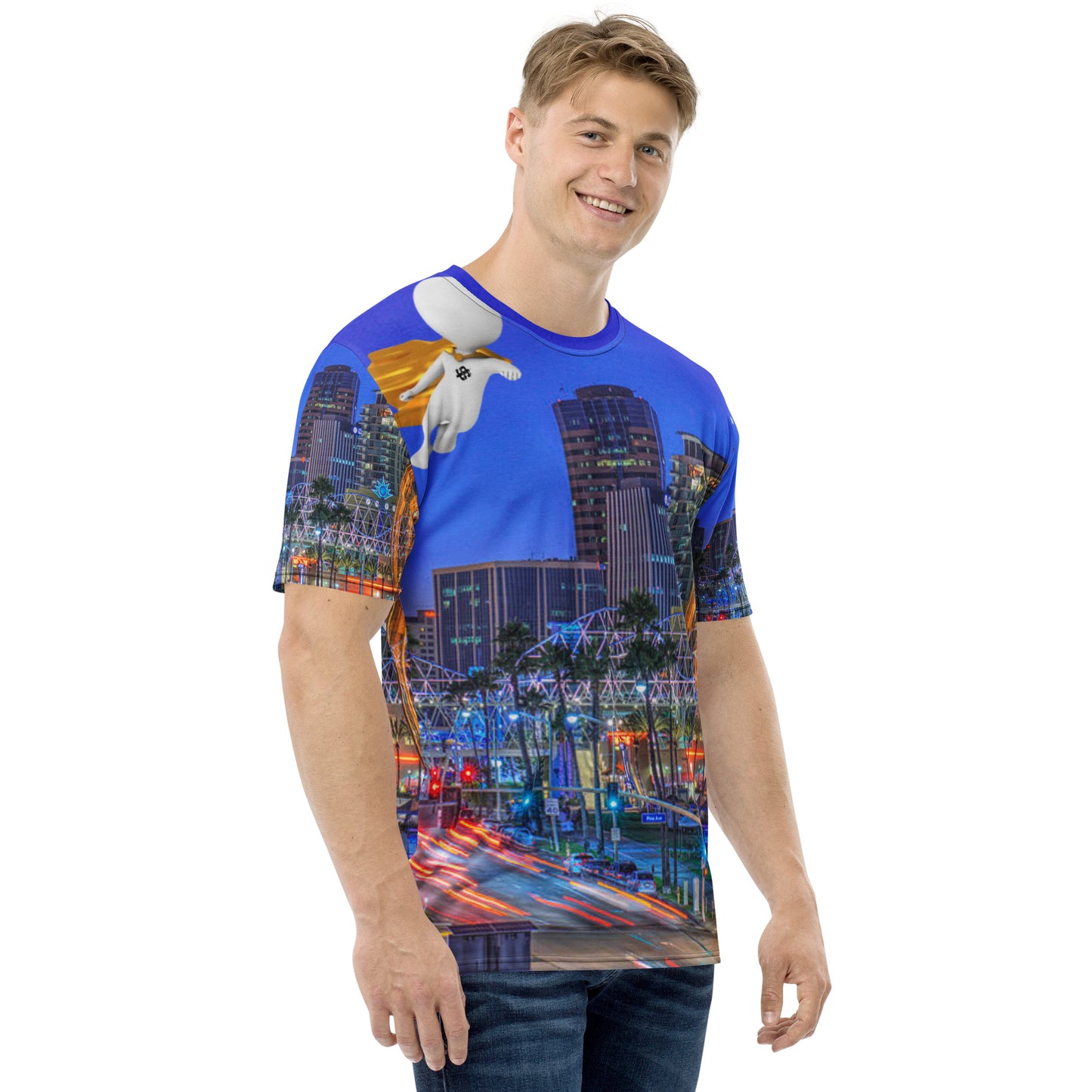 down town lbc supa Men's t-shirt