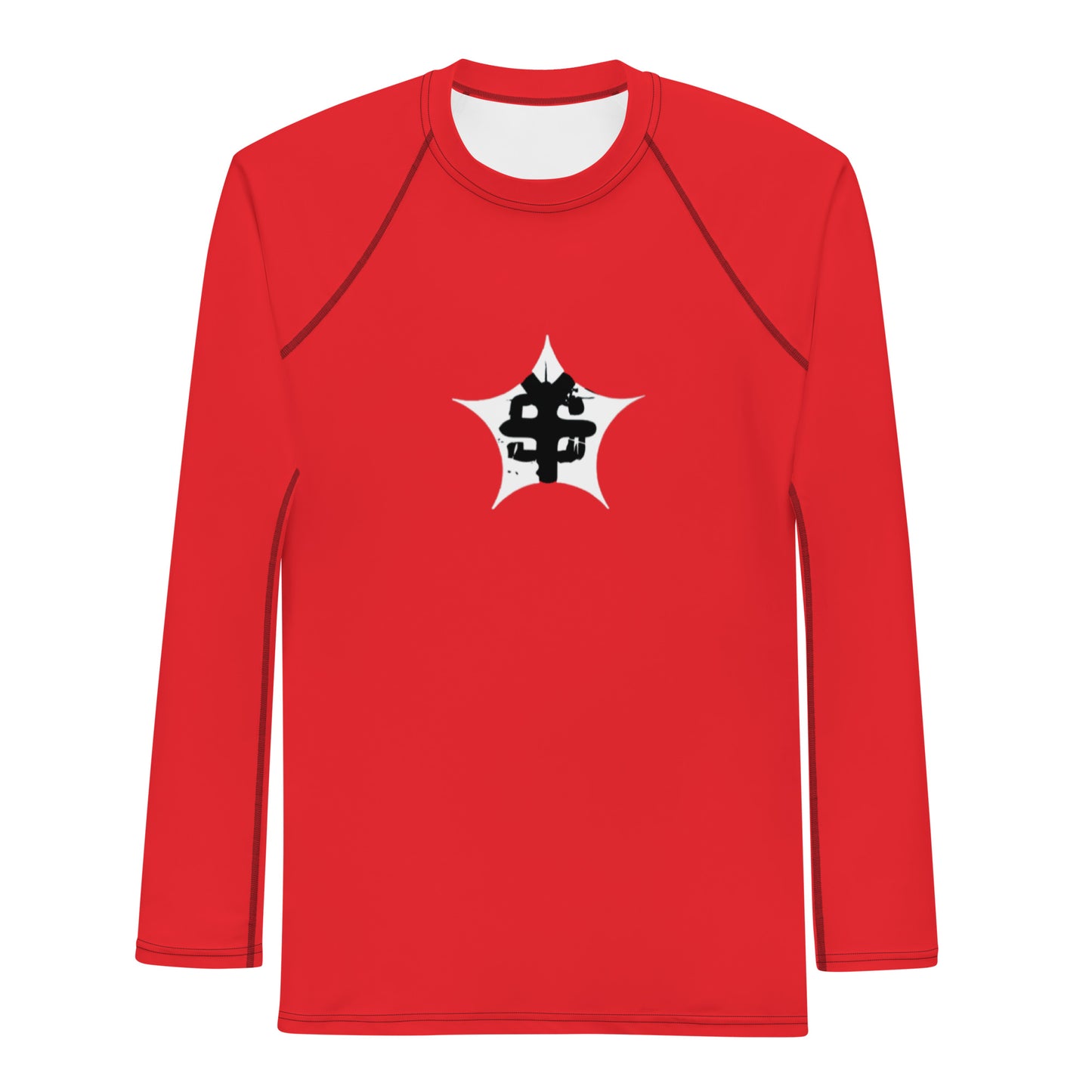 super Logo red Men's Rash Guard