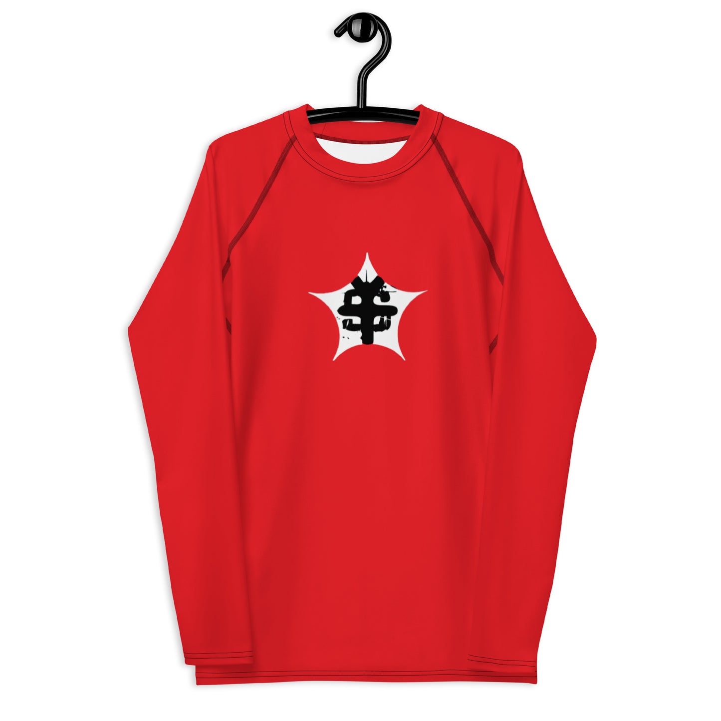 super Logo red Men's Rash Guard