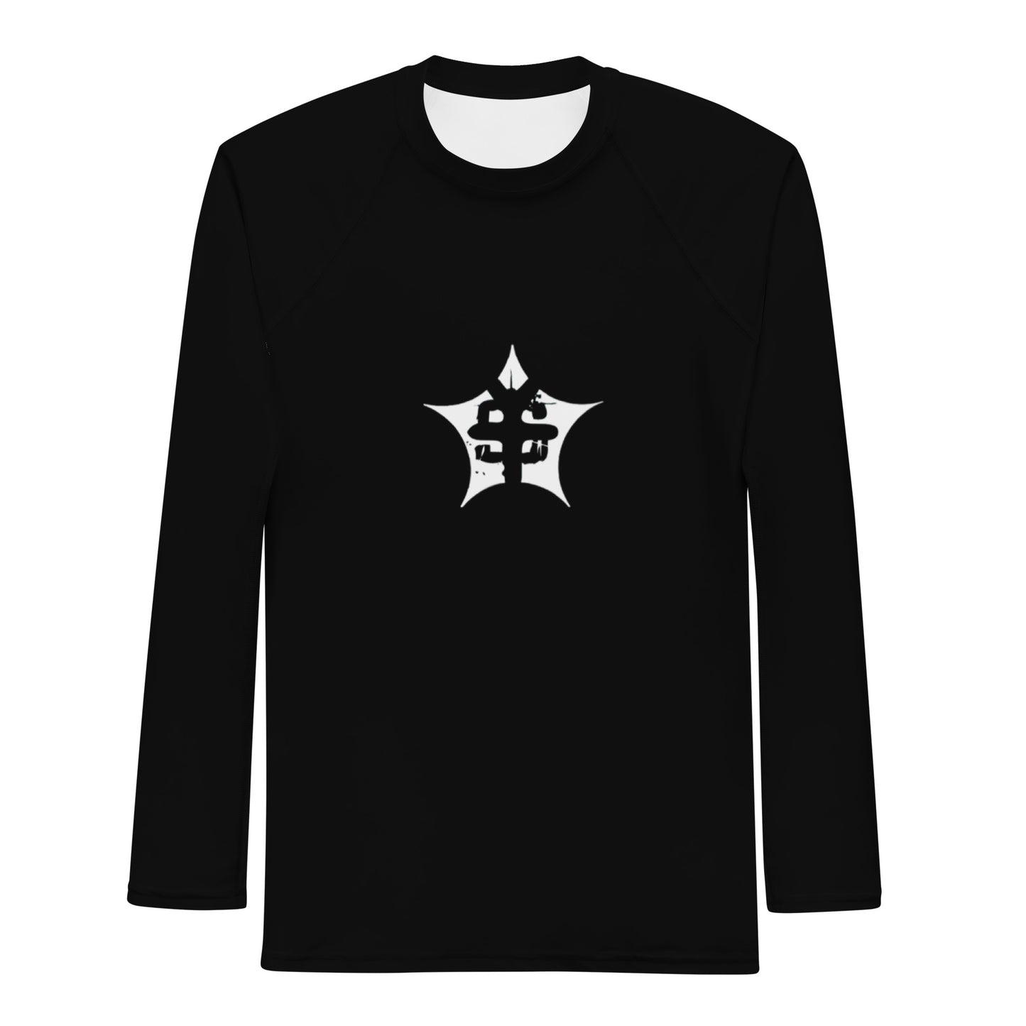 super logo black Men's Rash Guard