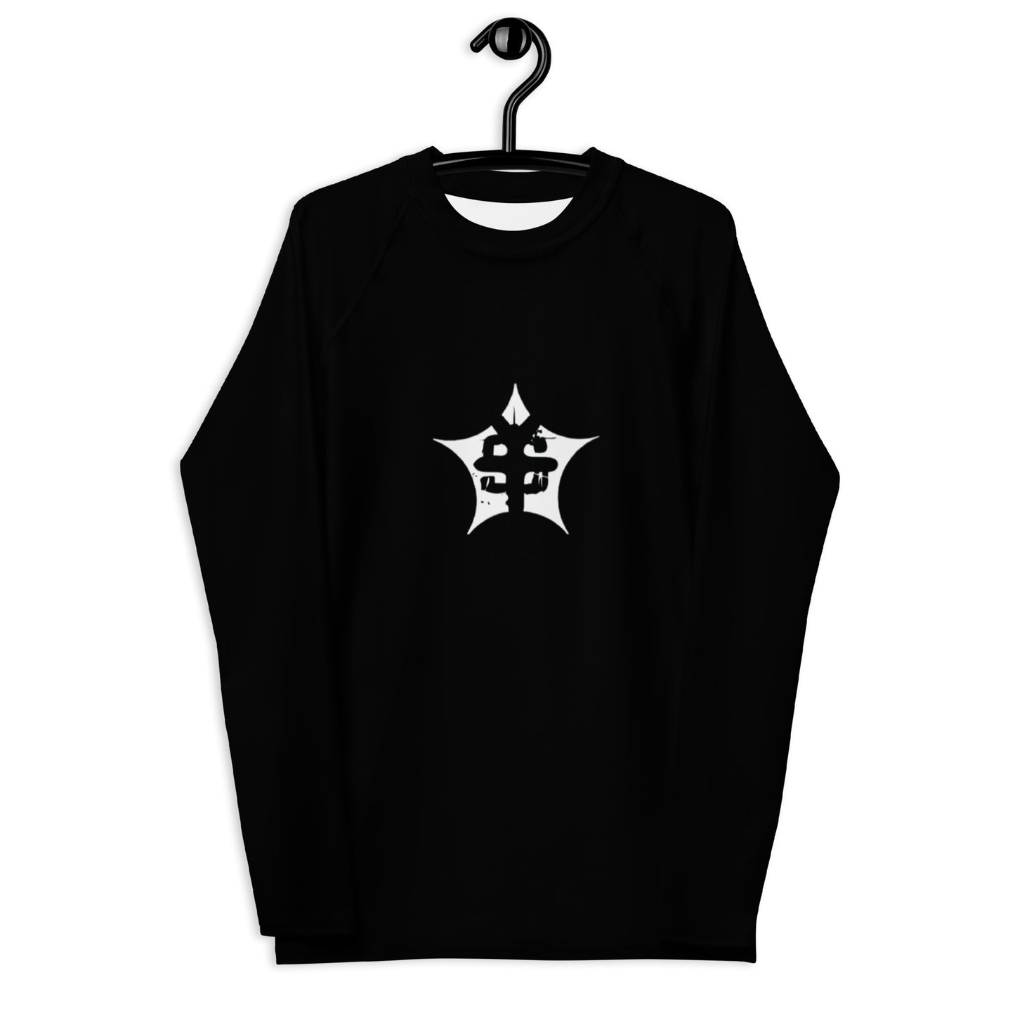 super logo black Men's Rash Guard