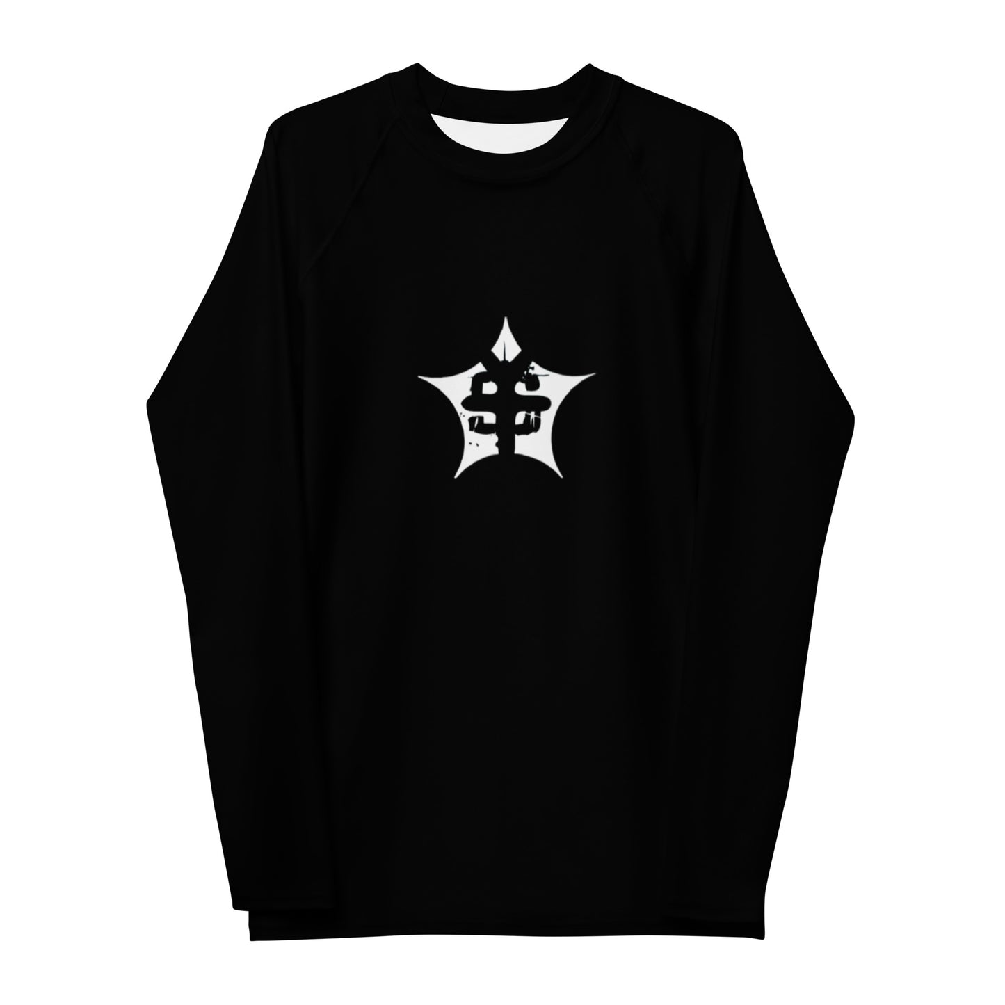 super logo black Men's Rash Guard