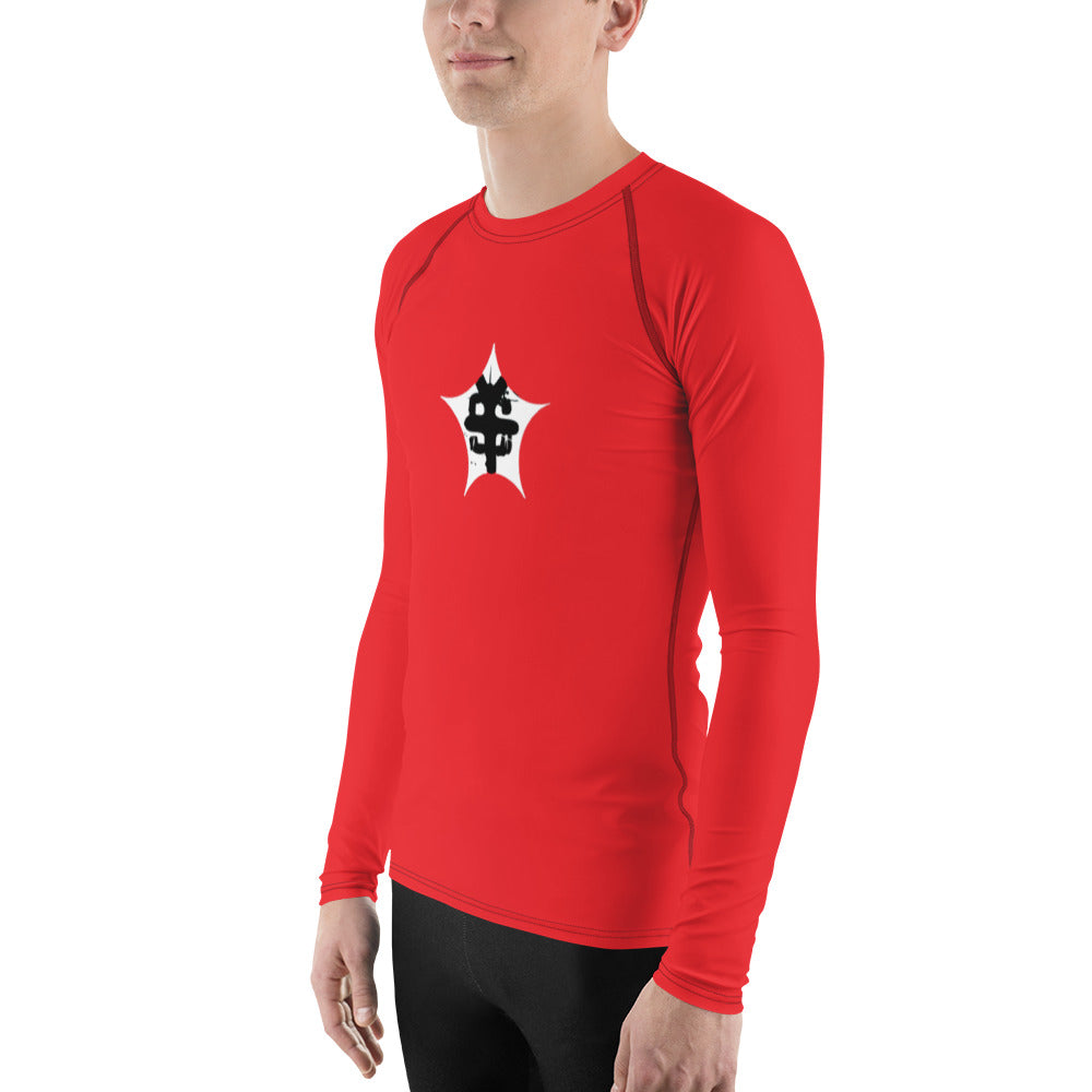 super Logo red Men's Rash Guard