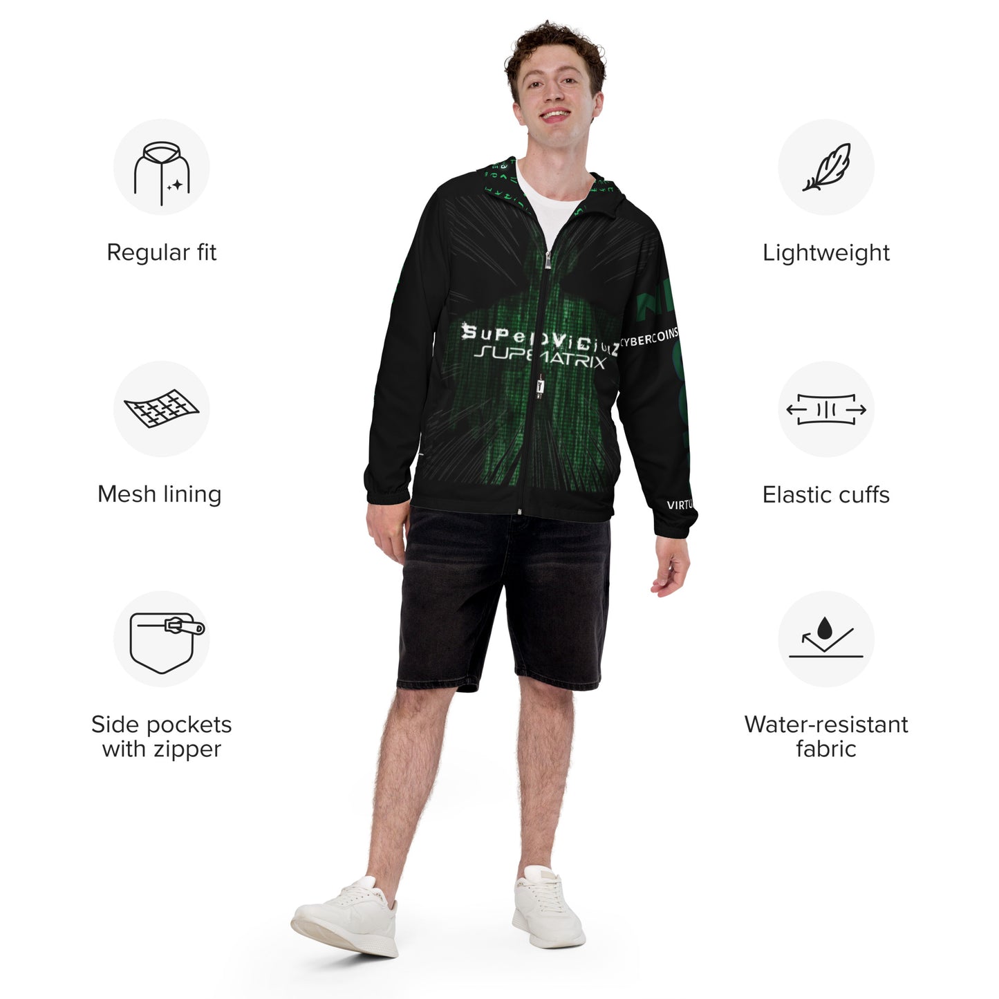 SUPERMATIX Men’s windbreaker