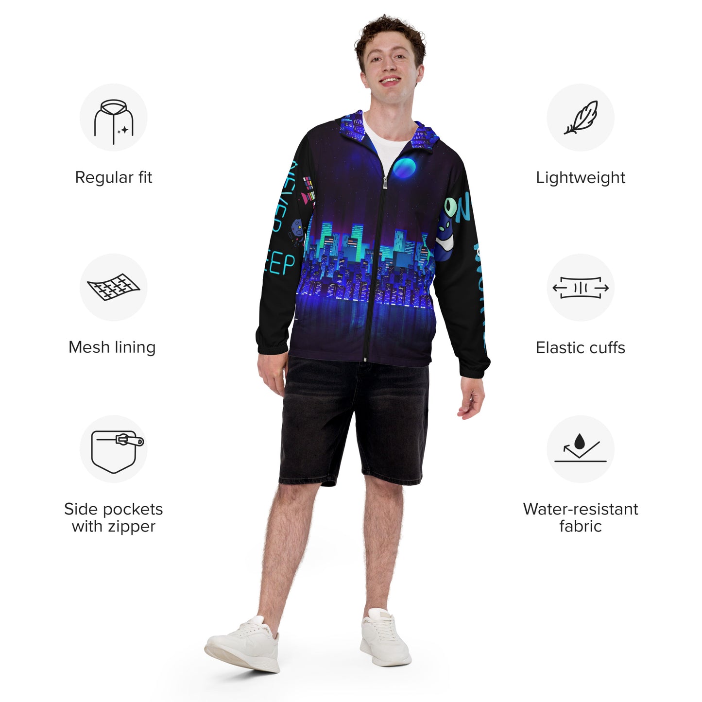 super space Men’s windbreaker