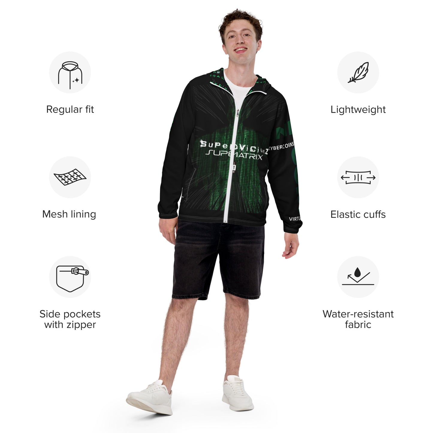 SUPERMATIX Men’s windbreaker
