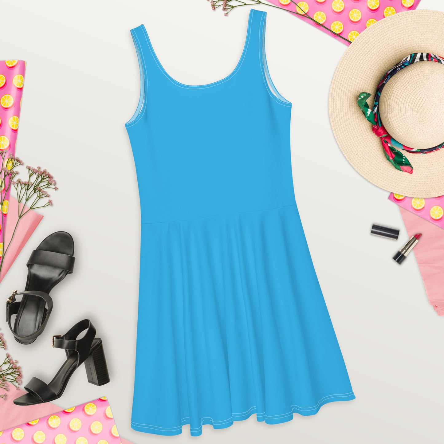 blue skater Skater Dress