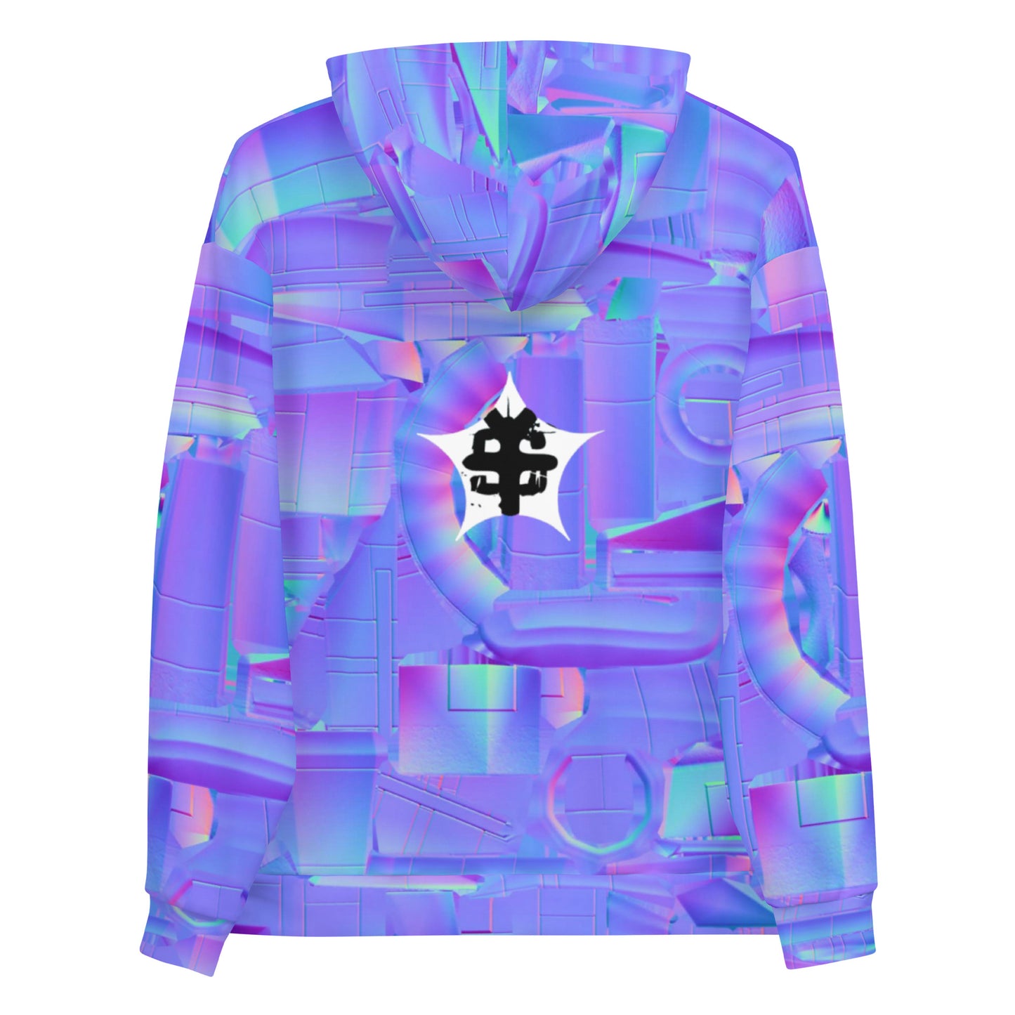 super neon purple 4 Unisex Hoodie