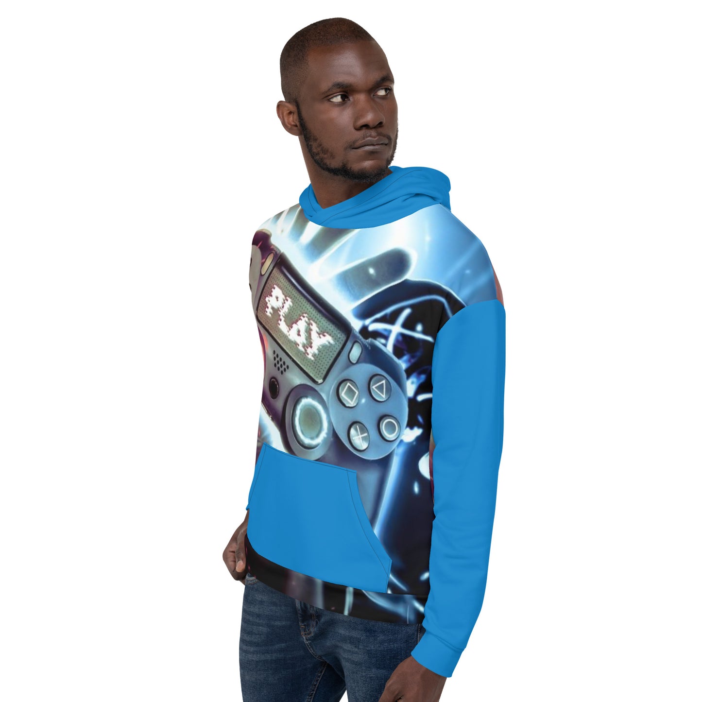 SUPA BLUE GAMER Unisex Hoodie