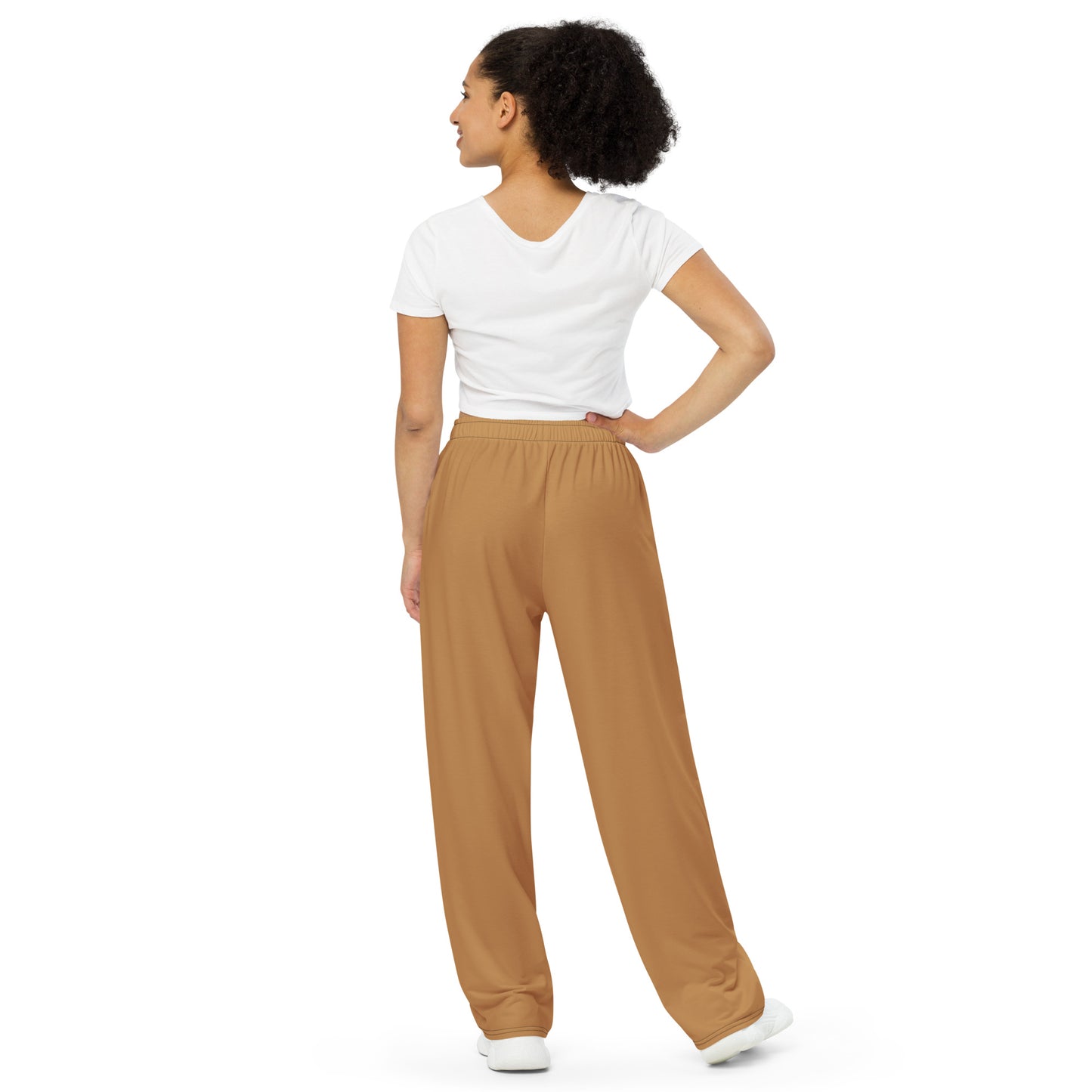 Olive Supa All-over print unisex wide-leg pants