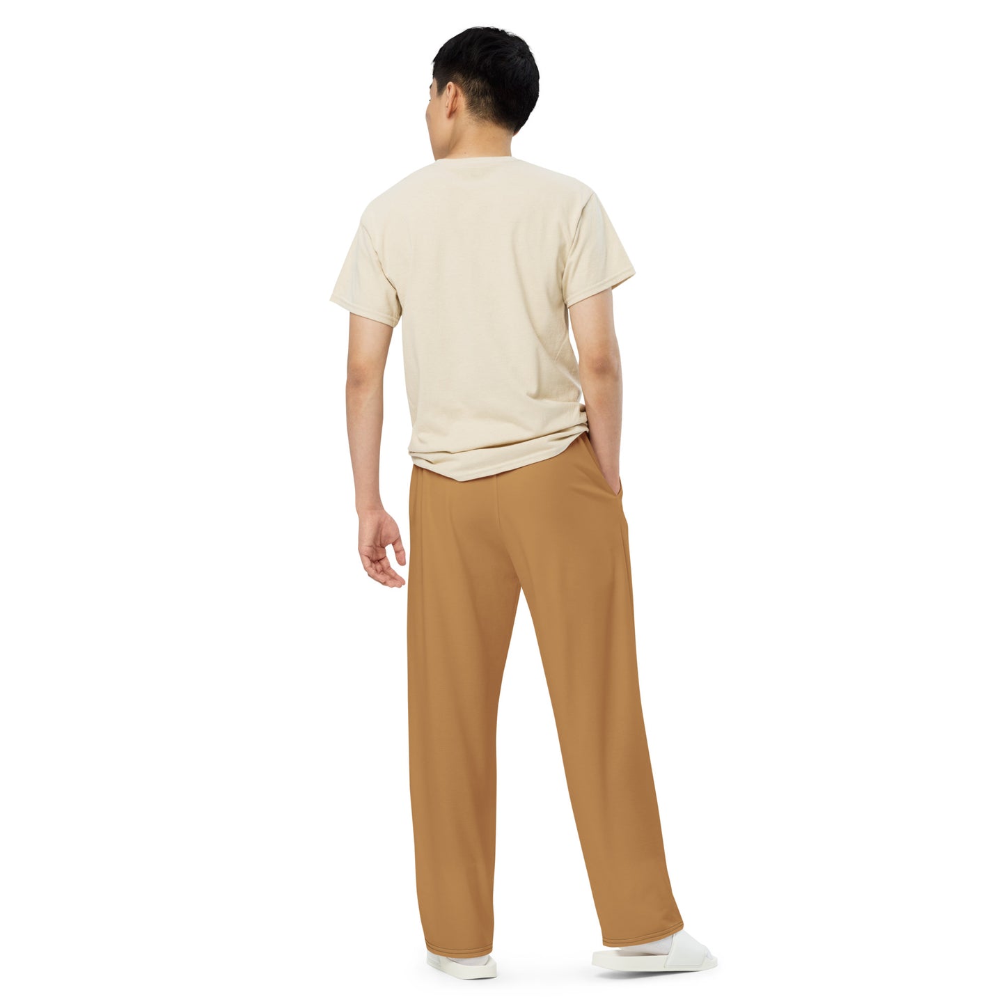 Olive Supa All-over print unisex wide-leg pants