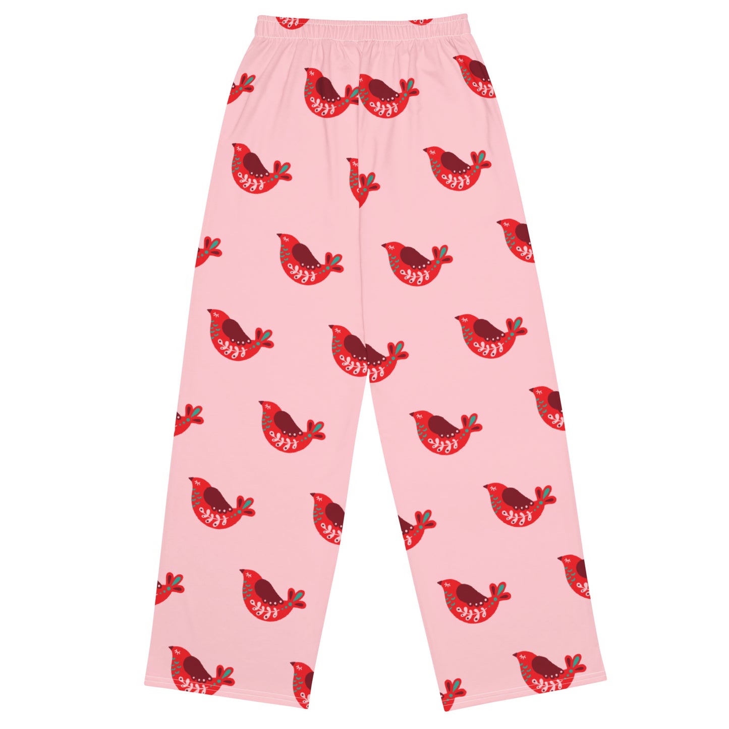sup pink All-over print unisex wide-leg pants