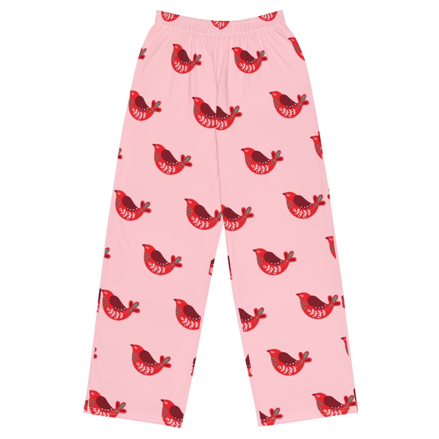 sup pink All-over print unisex wide-leg pants