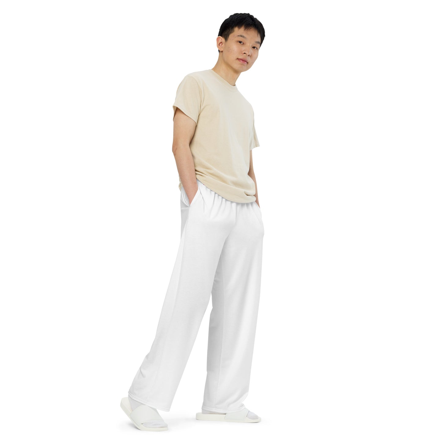 VOYEA All-over print unisex wide-leg pants