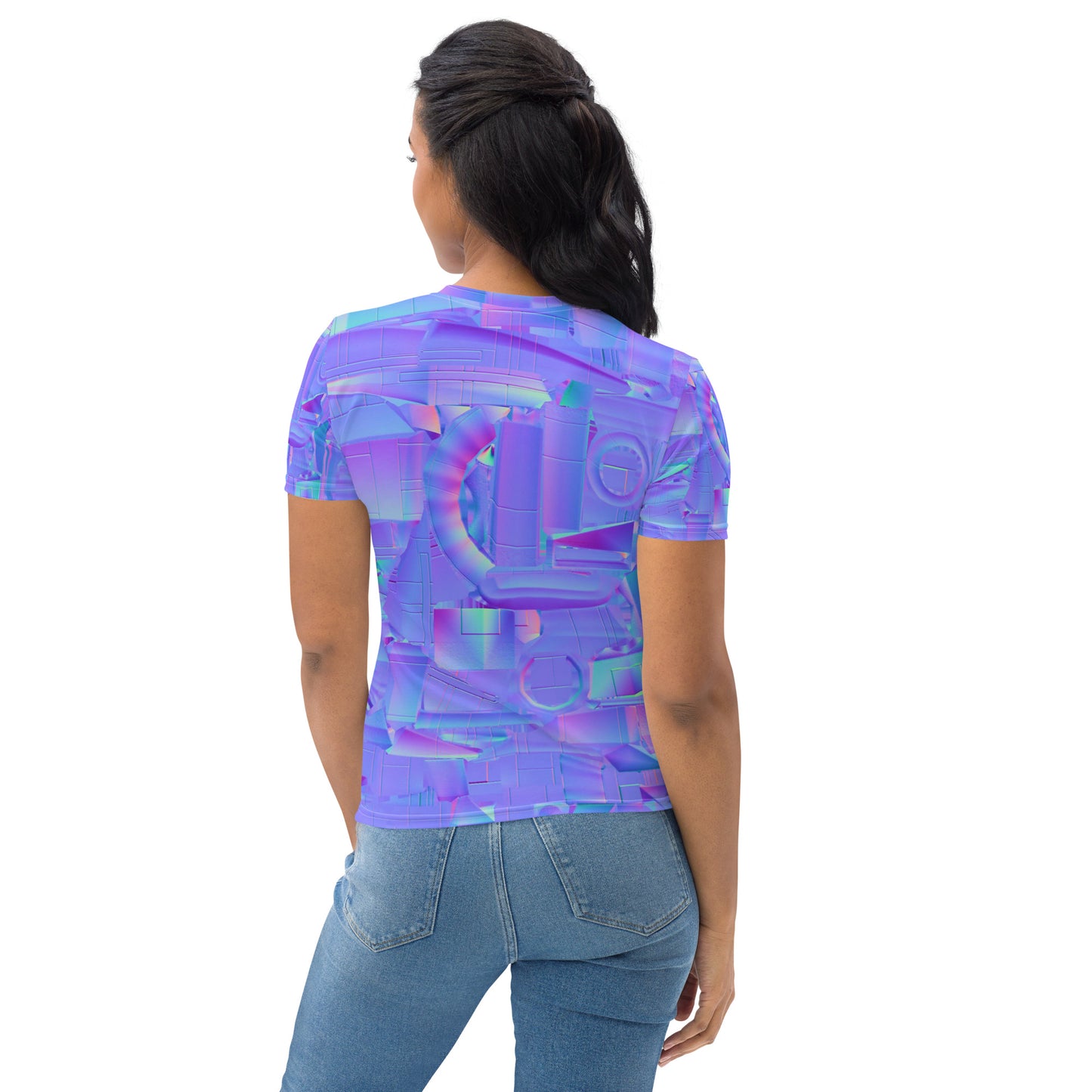 SuPeR NEOn puRPle Women's T-shirt