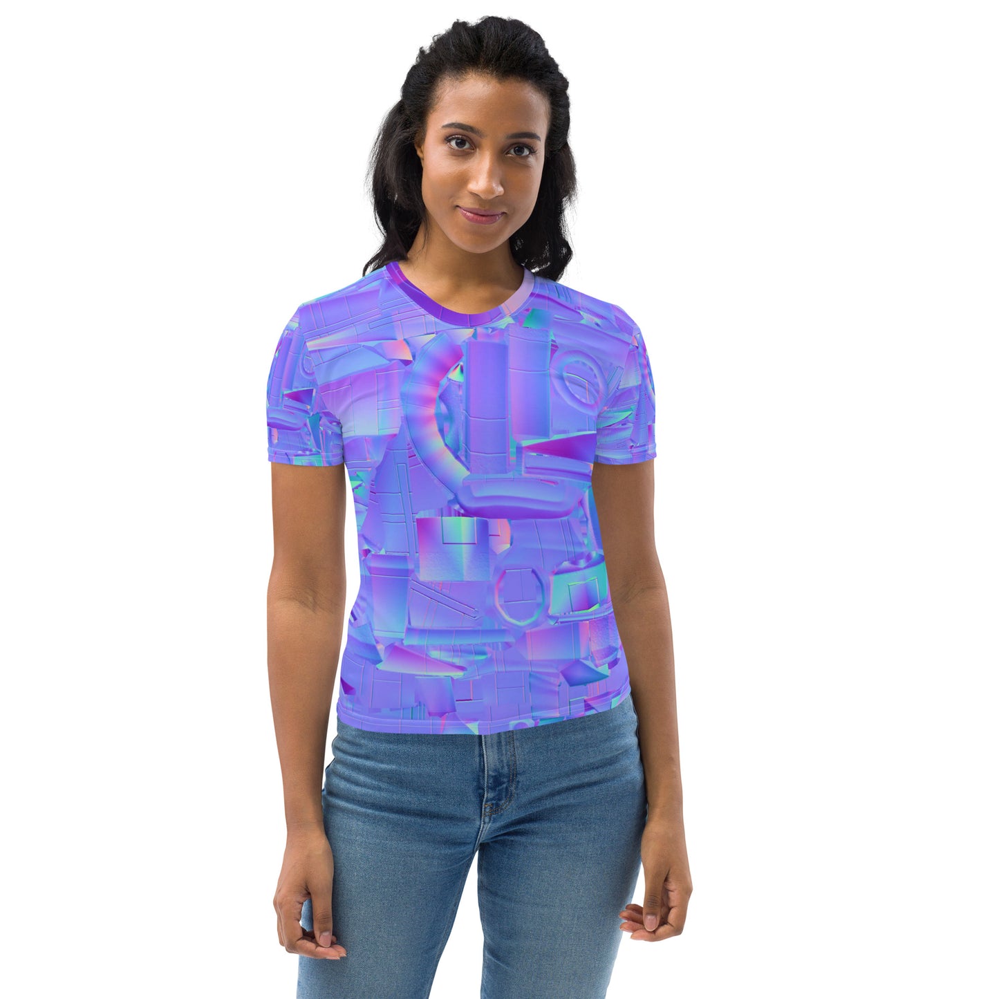 SuPeR NEOn puRPle Women's T-shirt