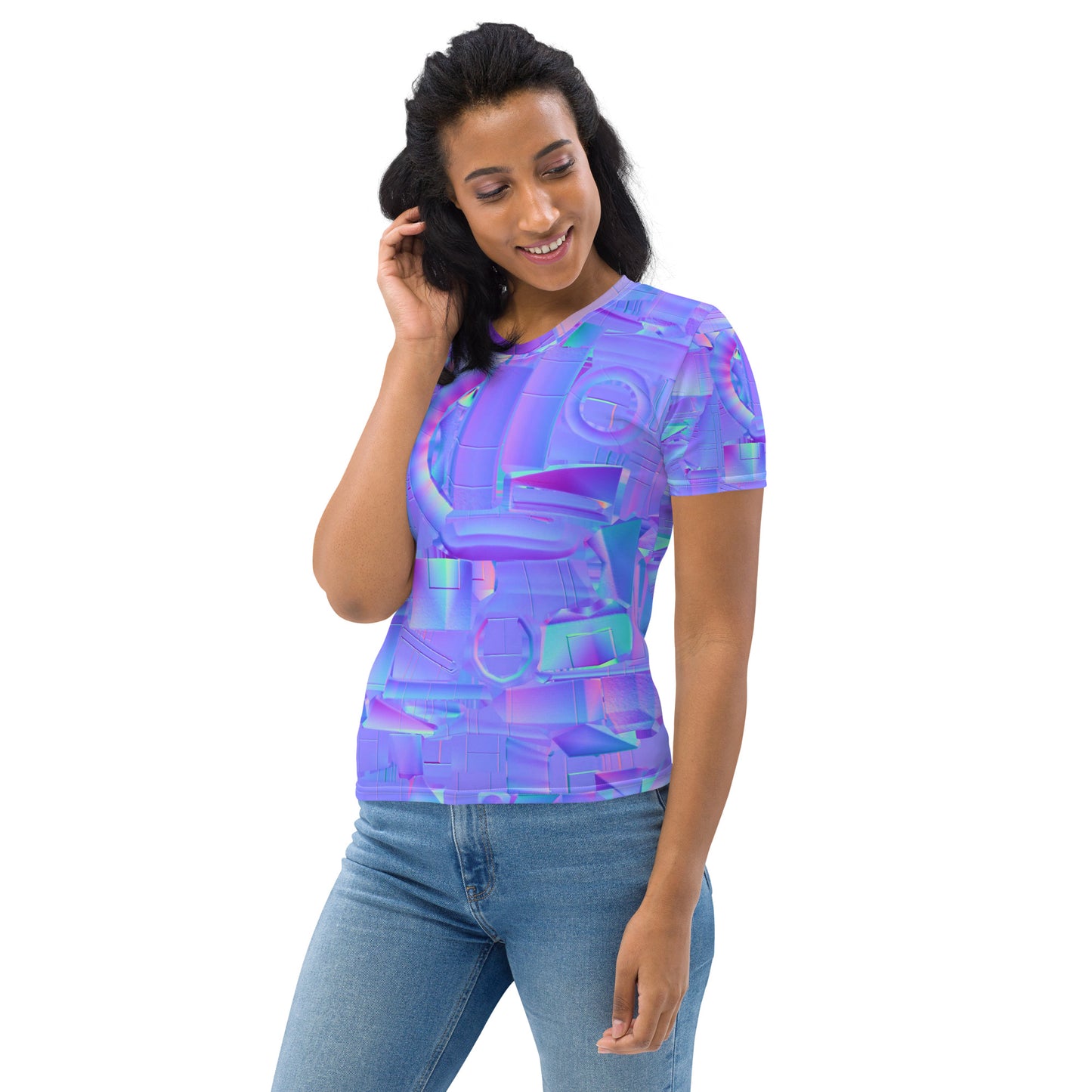 SuPeR NEOn puRPle Women's T-shirt