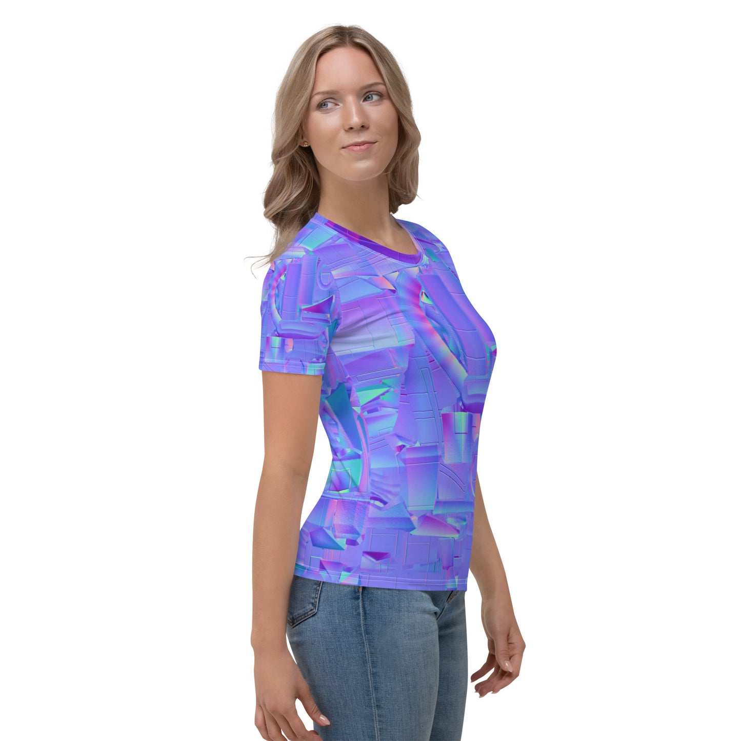 SuPeR NEOn puRPle Women's T-shirt