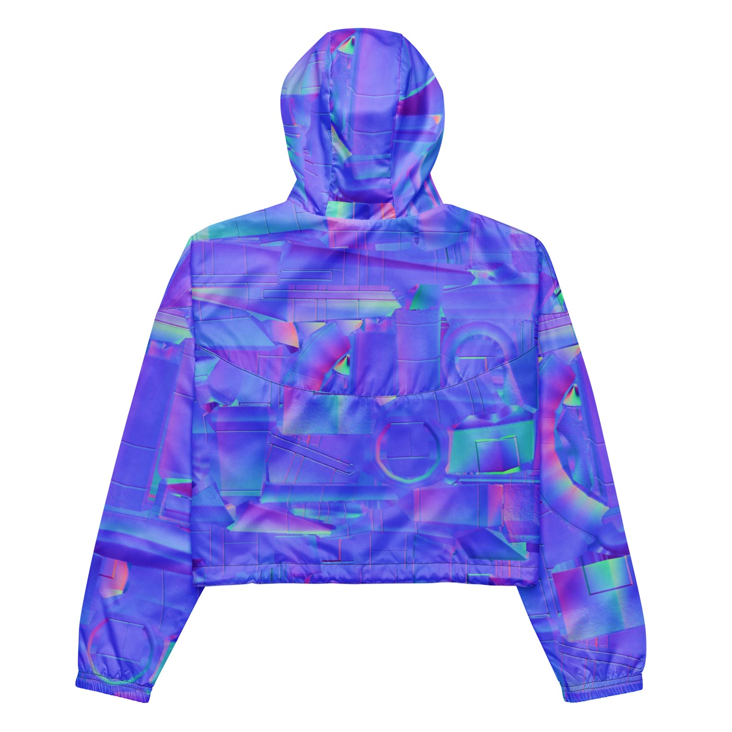 super neon purple Women’s cropped windbreaker