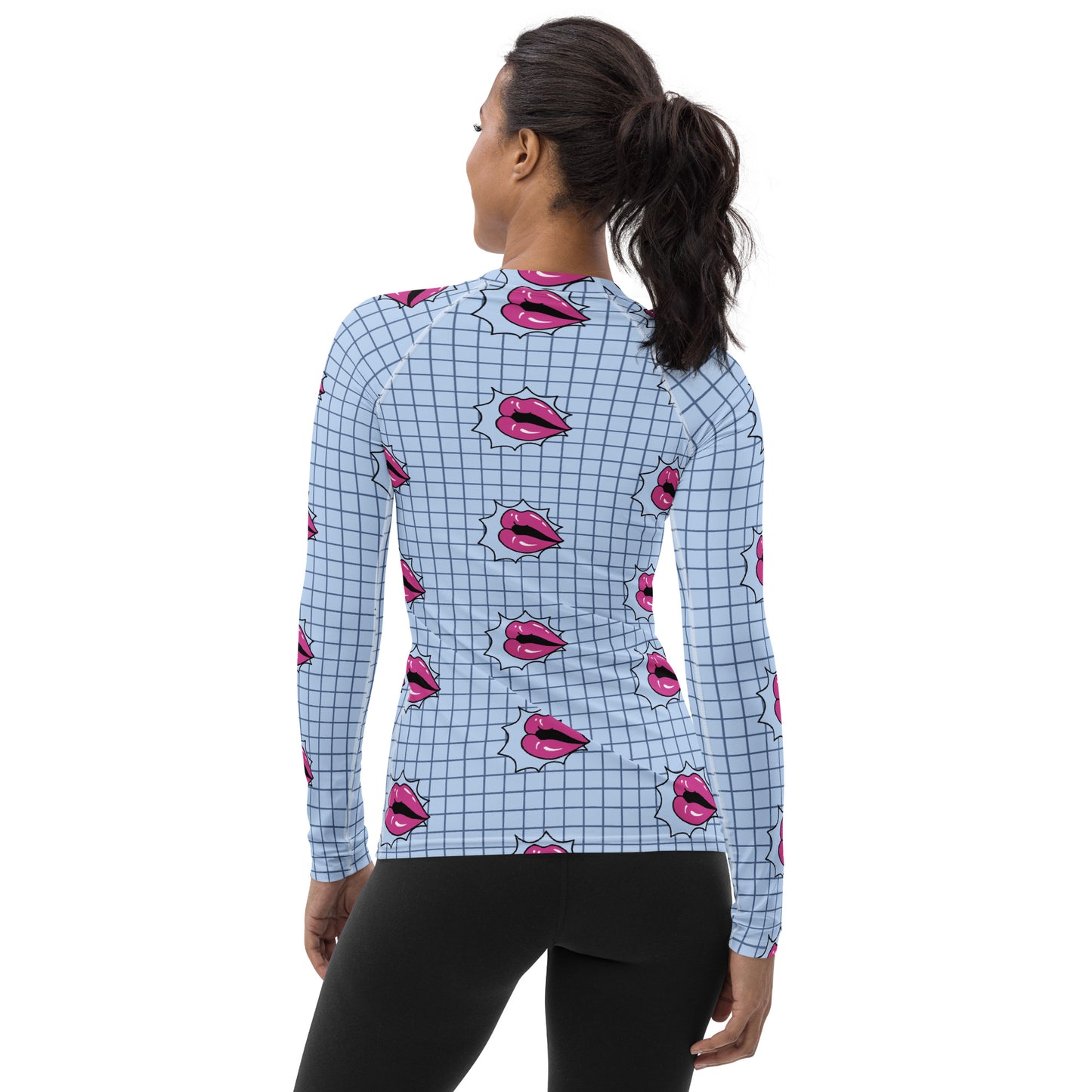 sup lips Women's Rash Guard