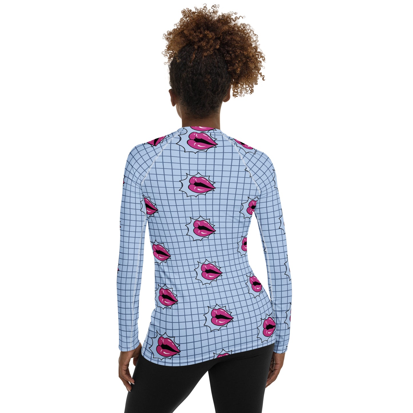 sup lips Women's Rash Guard