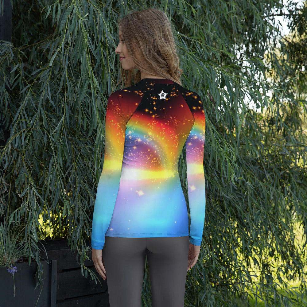 SUPA RAINBOW Women's Rash Guard