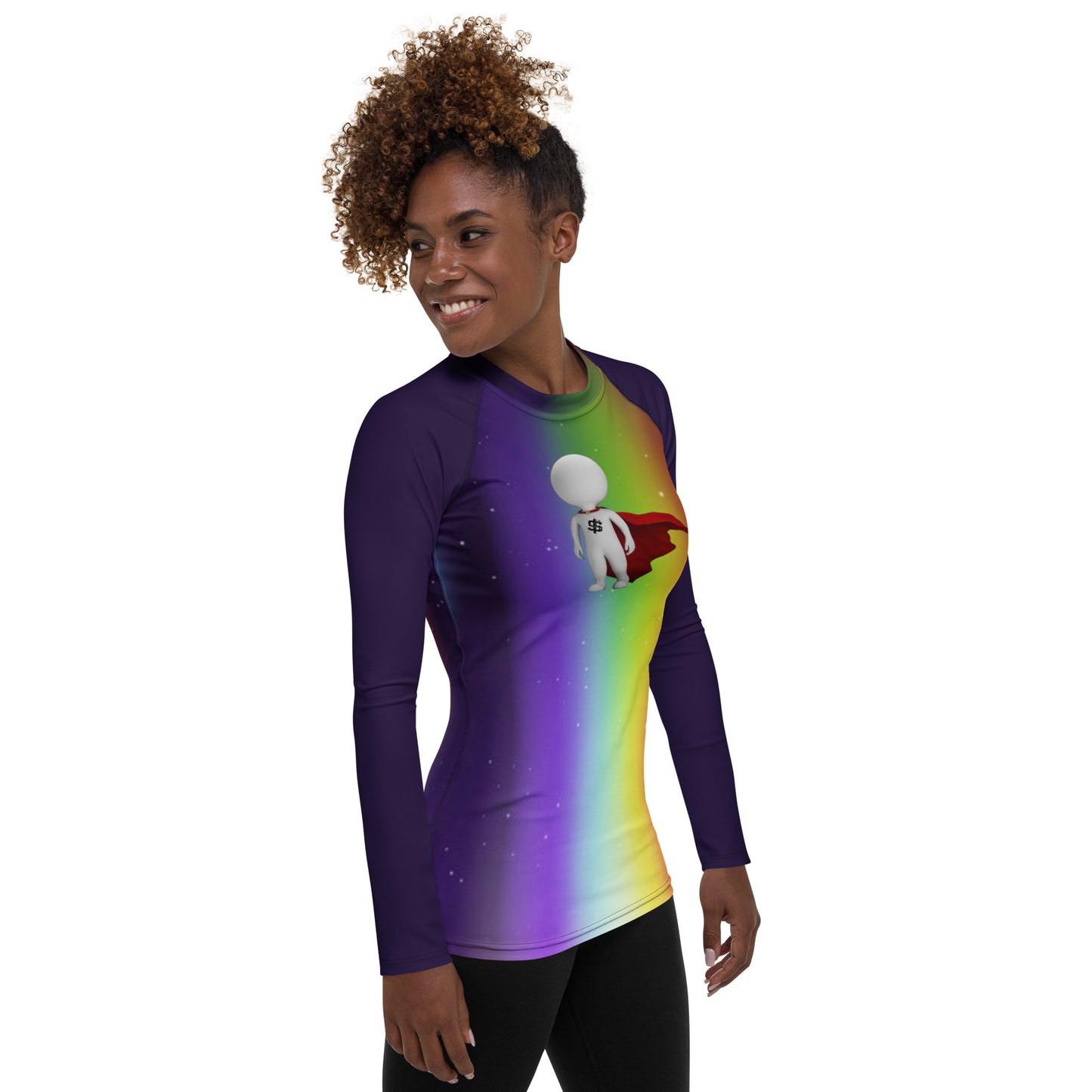SUPA RAINBOW Women's Rash Guard