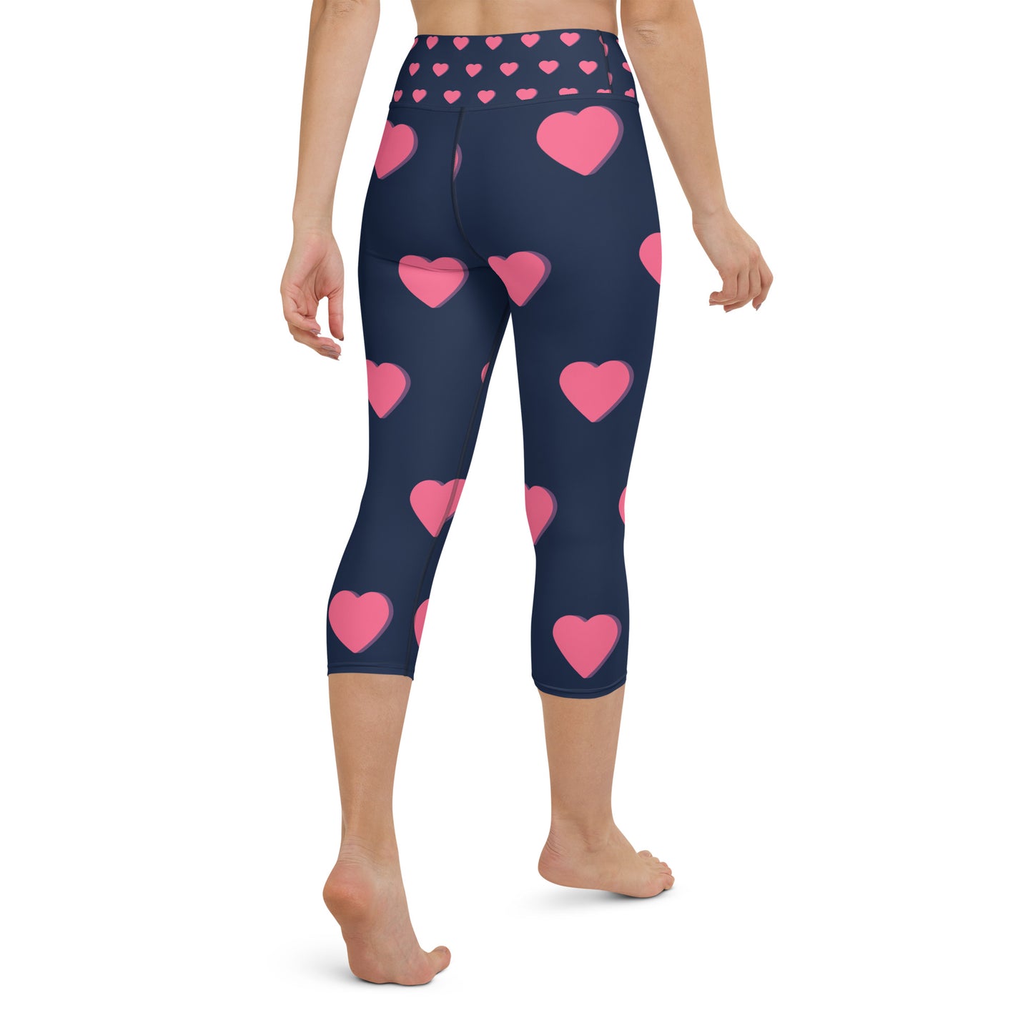supa heart Yoga Capri Leggings