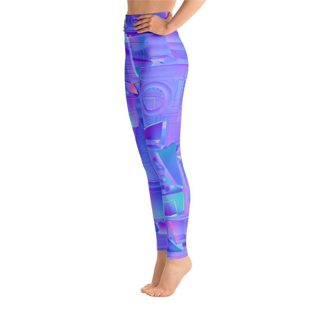 NEoN purple SuPeR MeSH Yoga Leggings