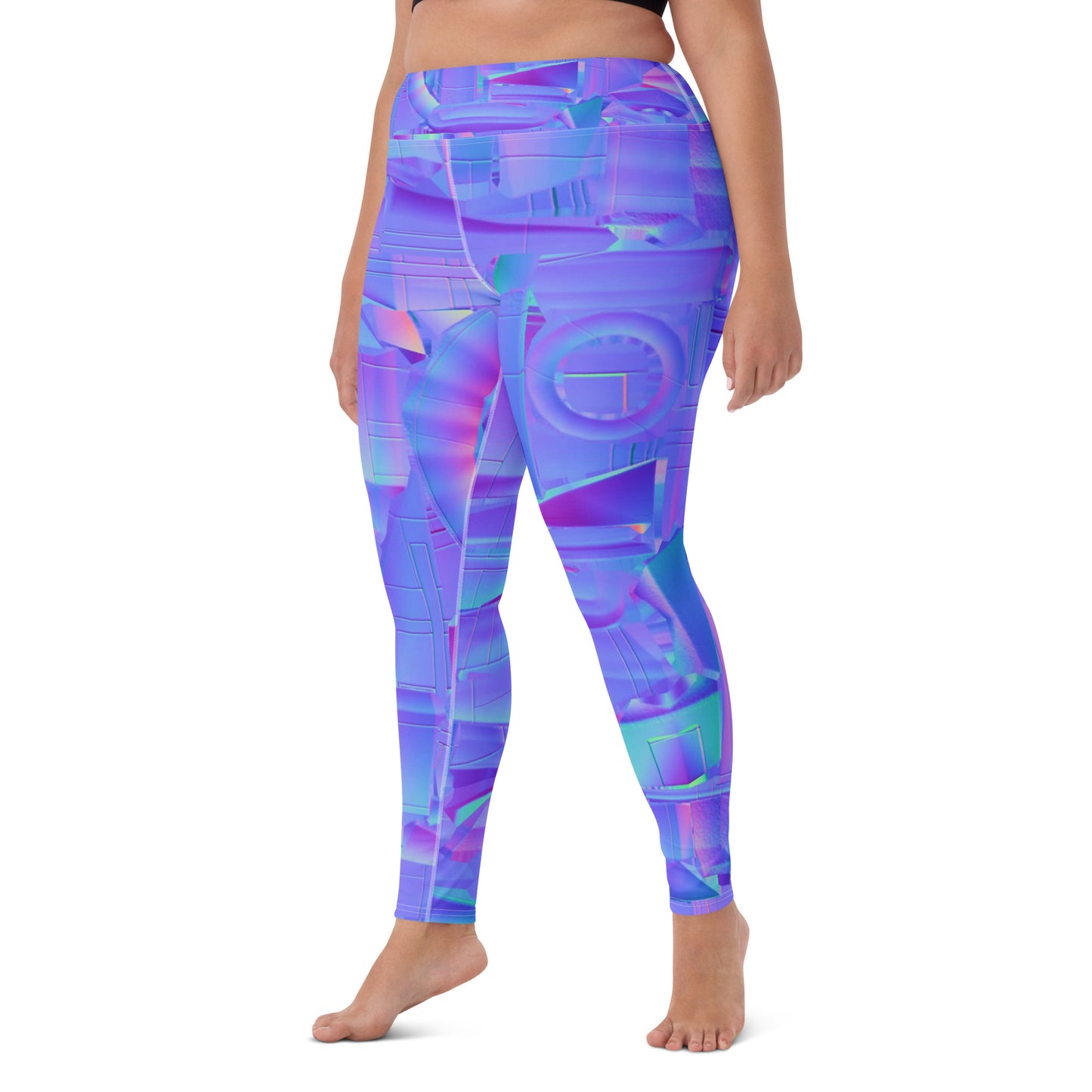 NEoN purple SuPeR MeSH Yoga Leggings