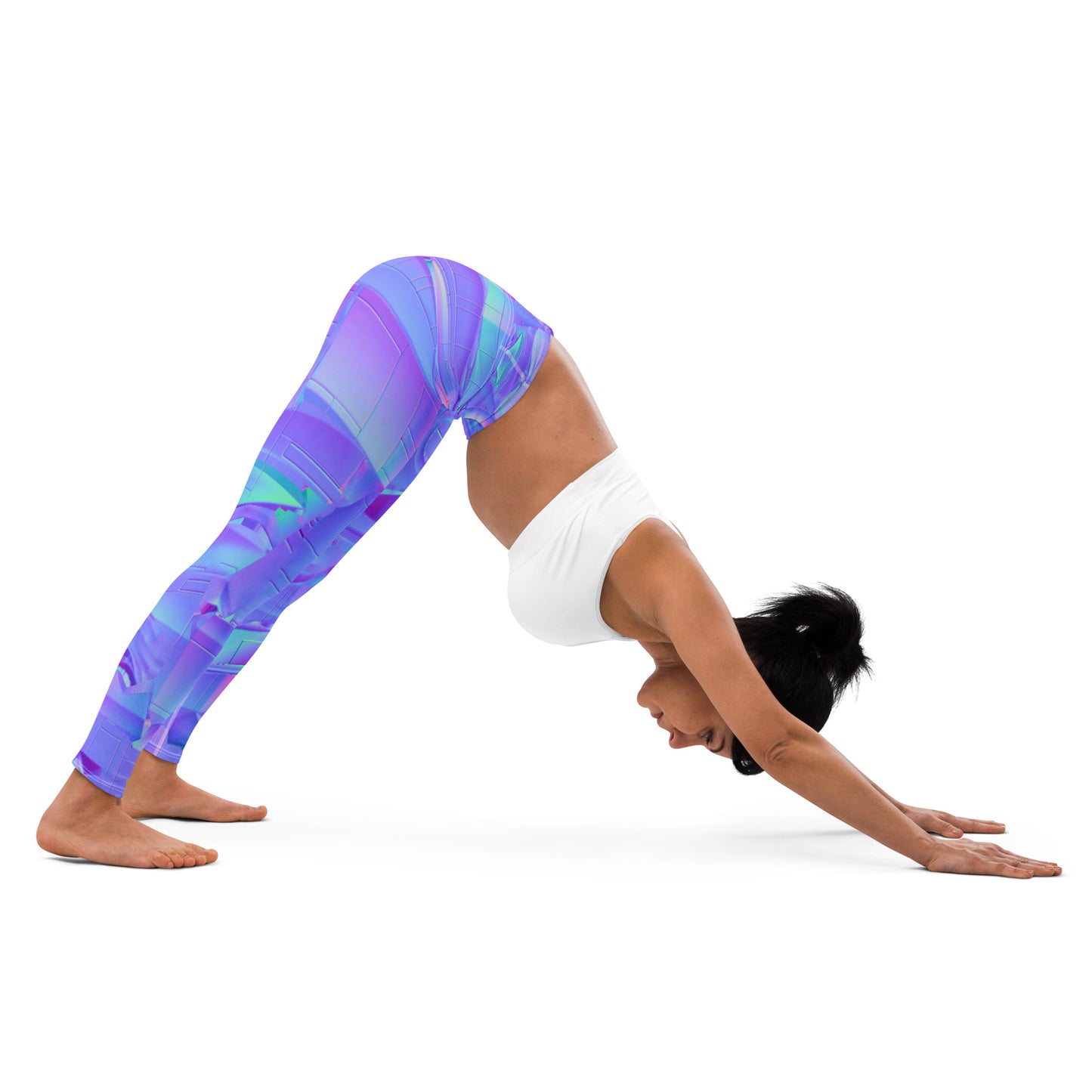 NEoN purple SuPeR MeSH Yoga Leggings