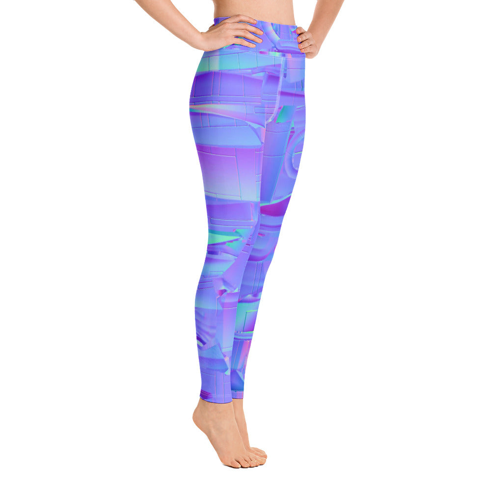 NEoN purple SuPeR MeSH Yoga Leggings