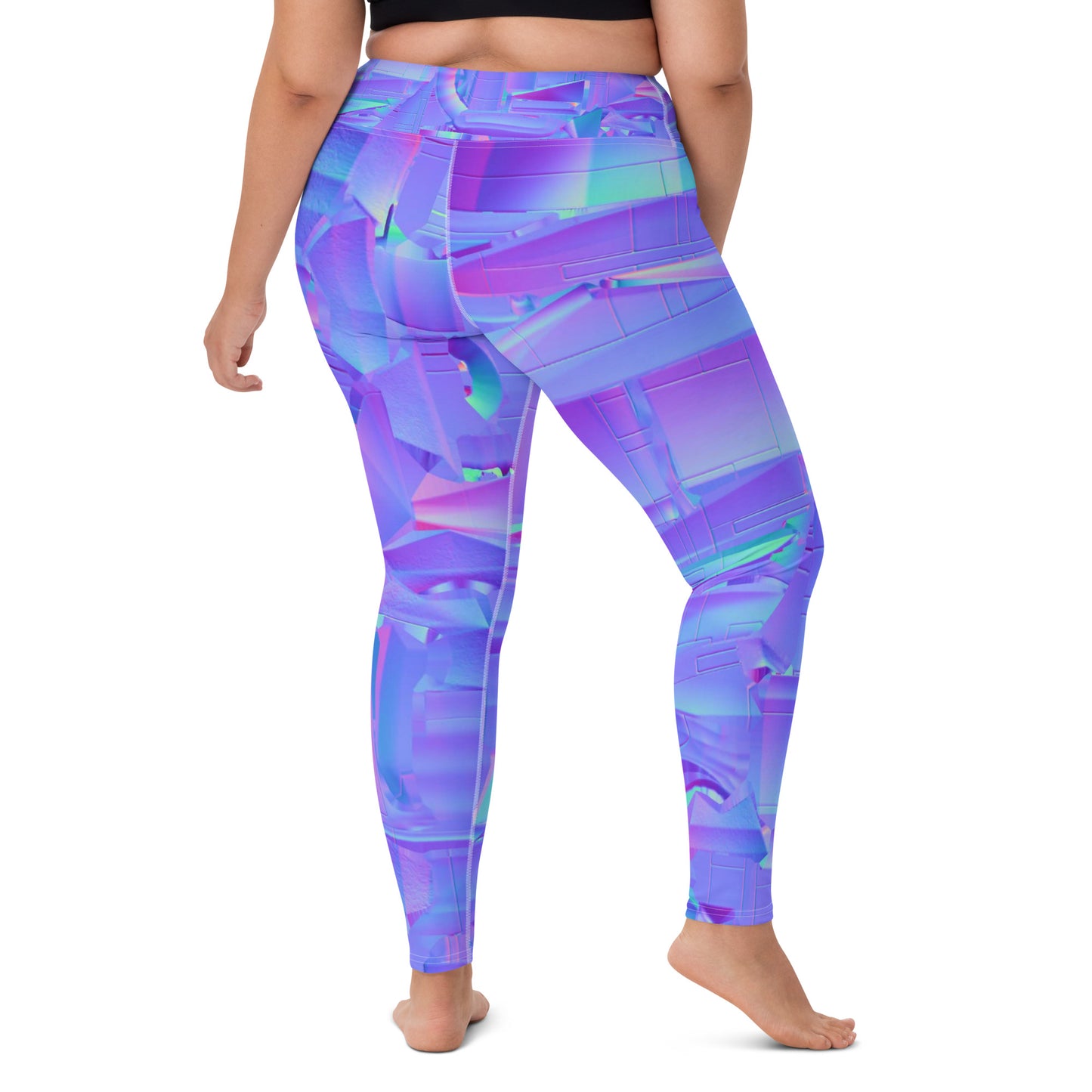 NEoN purple SuPeR MeSH Yoga Leggings