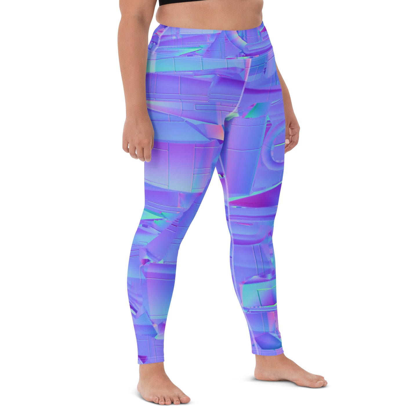 NEoN purple SuPeR MeSH Yoga Leggings