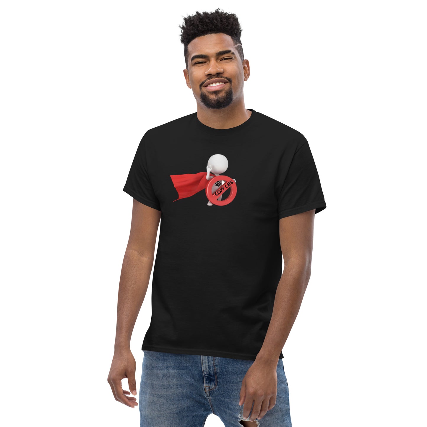 SuPeRKiDViCiouZ no copy cats Men's classic tee