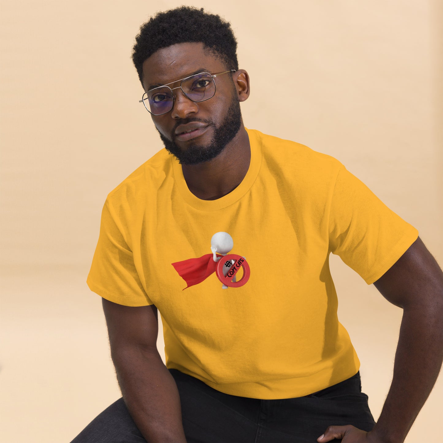 SuPeRKiDViCiouZ no copy cats Men's classic tee
