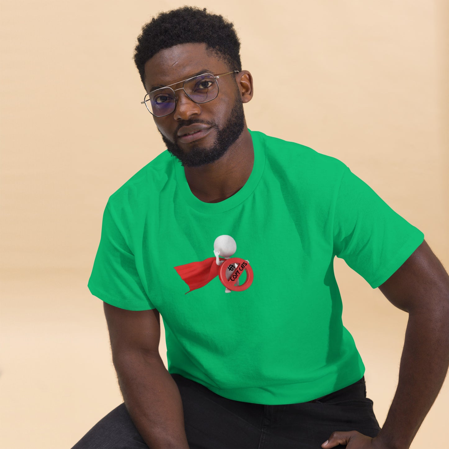 SuPeRKiDViCiouZ no copy cats Men's classic tee