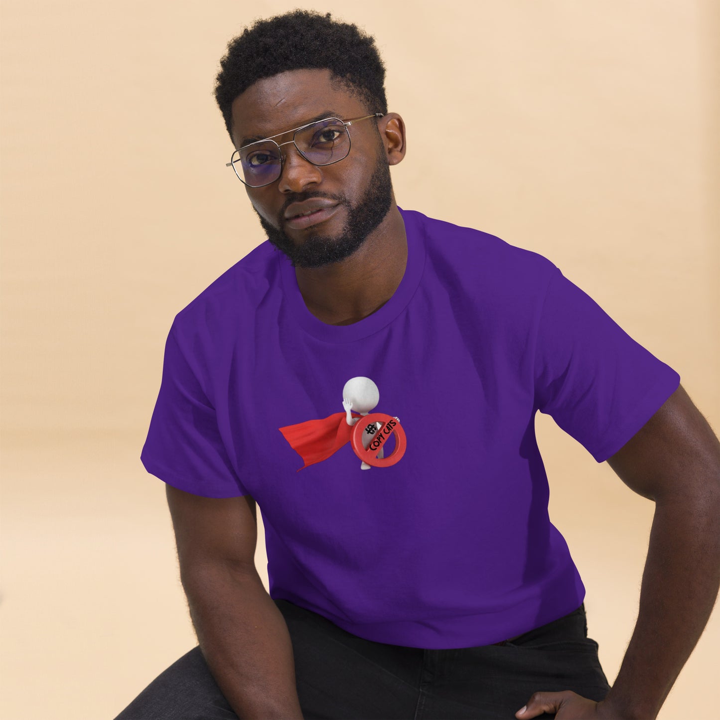SuPeRKiDViCiouZ no copy cats Men's classic tee