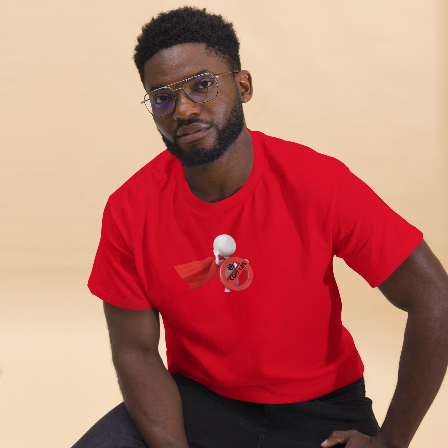 SuPeRKiDViCiouZ no copy cats Men's classic tee
