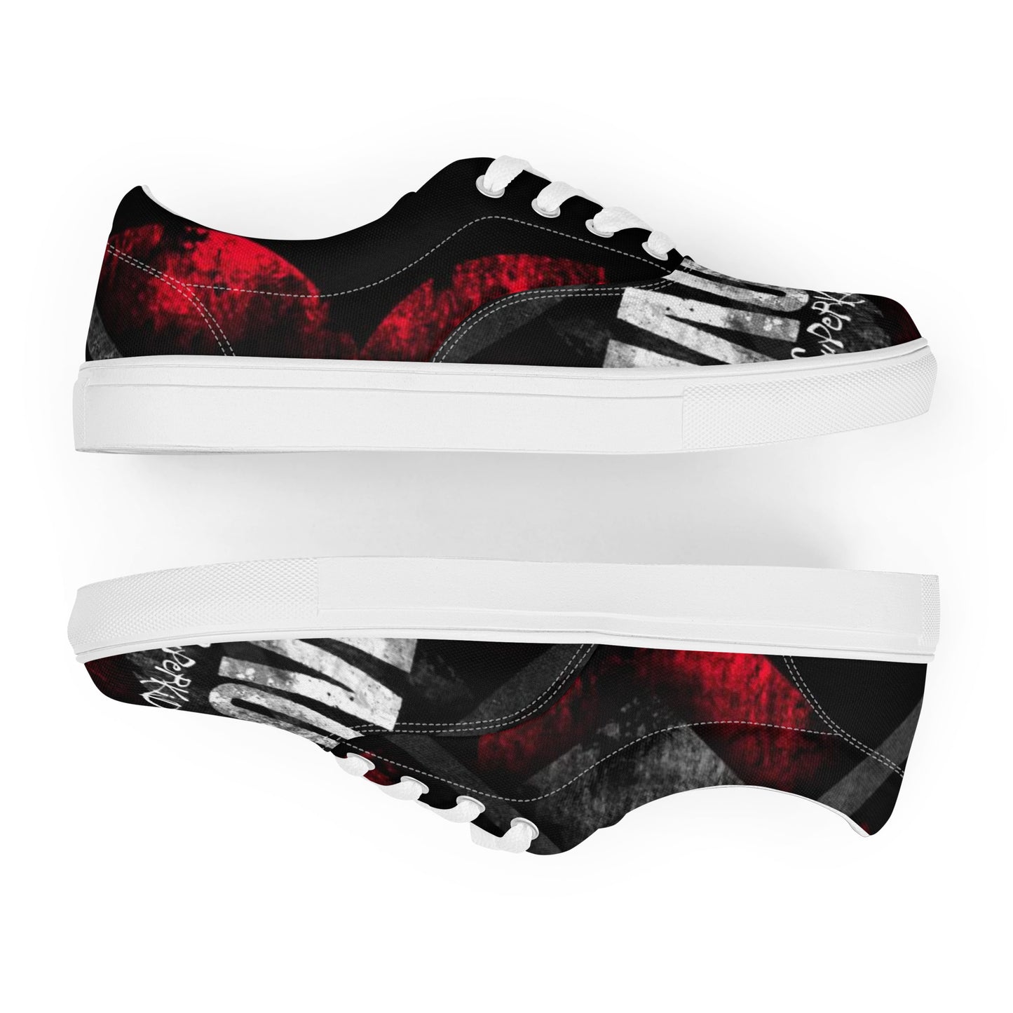 Super No loVE Men’s lace-up canvas shoes
