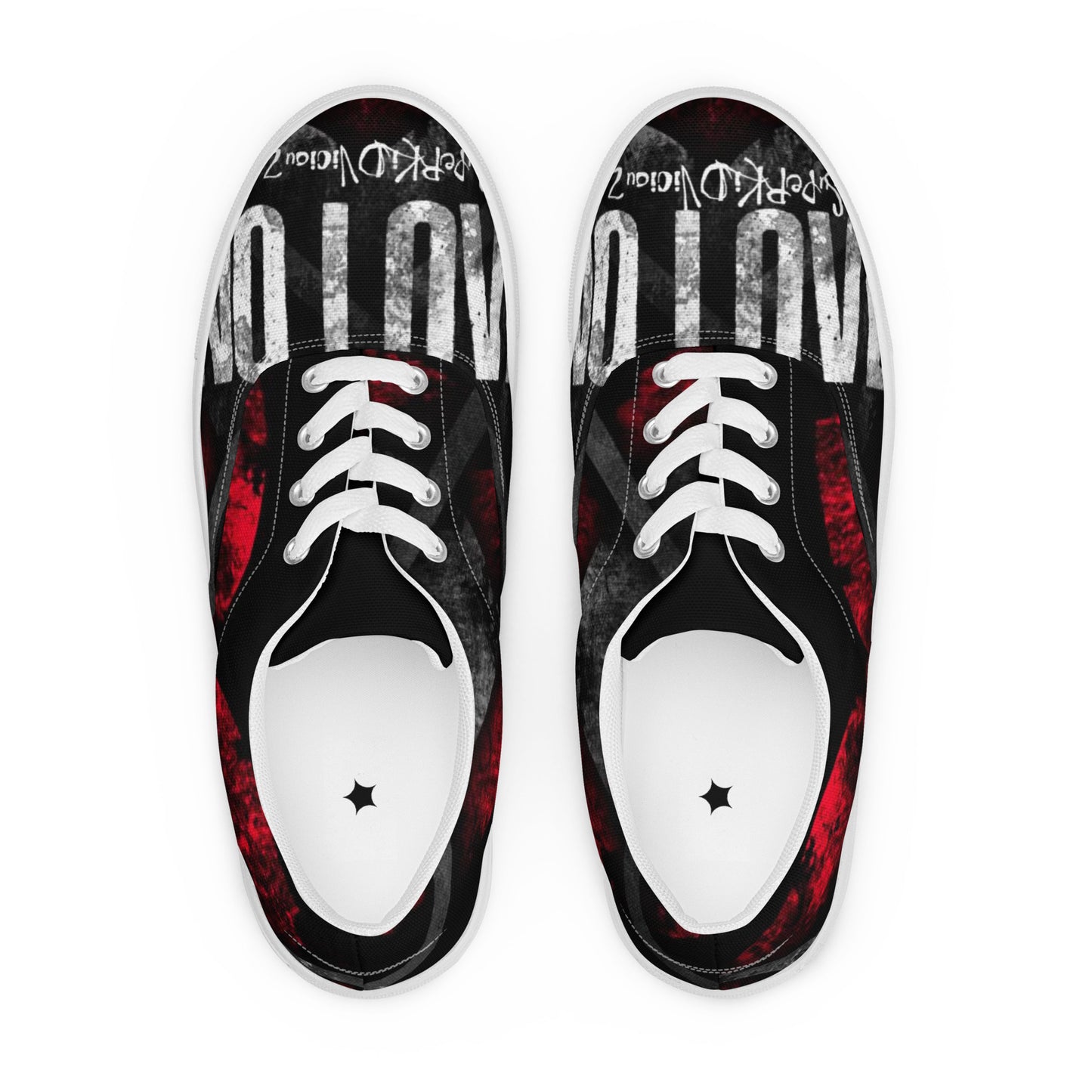 Super No loVE Men’s lace-up canvas shoes