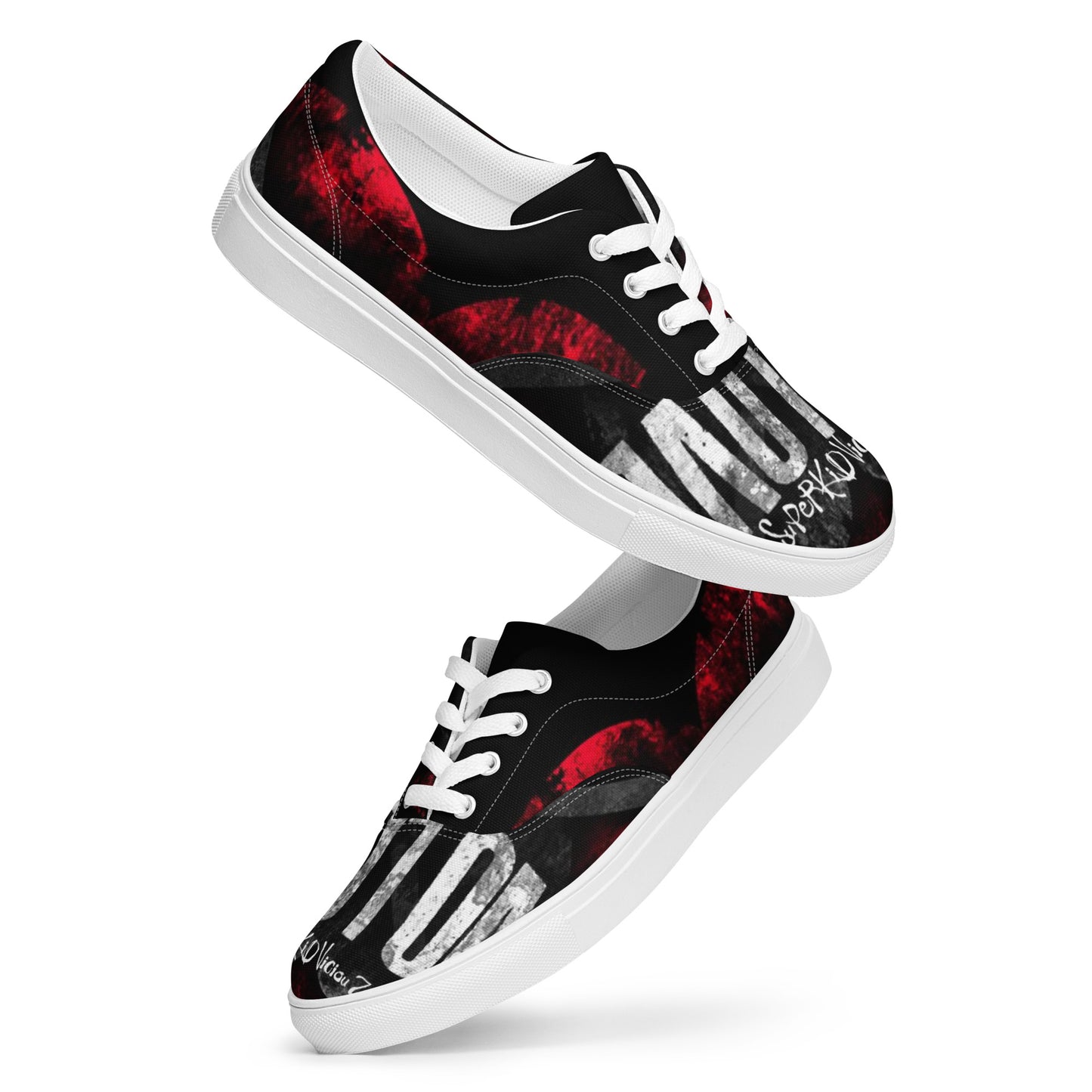 Super No loVE Men’s lace-up canvas shoes