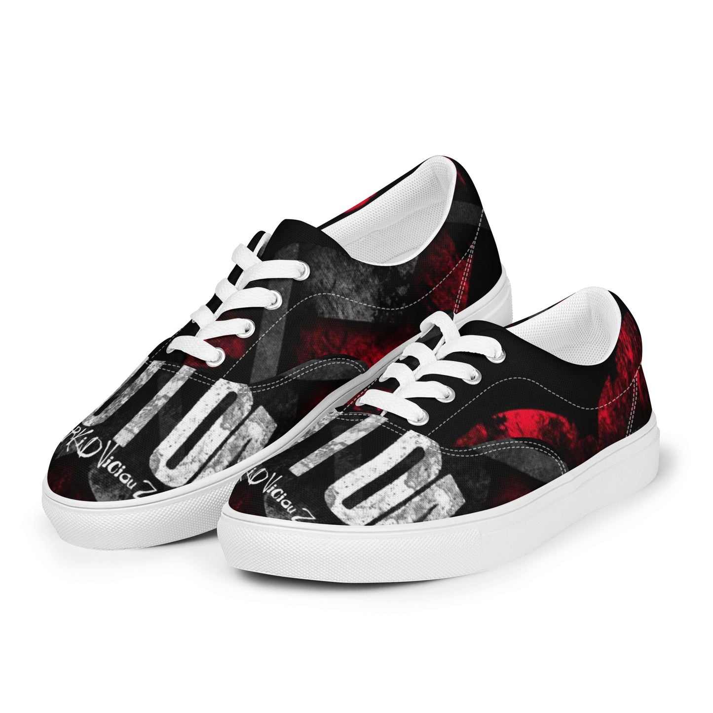 Super No loVE Men’s lace-up canvas shoes