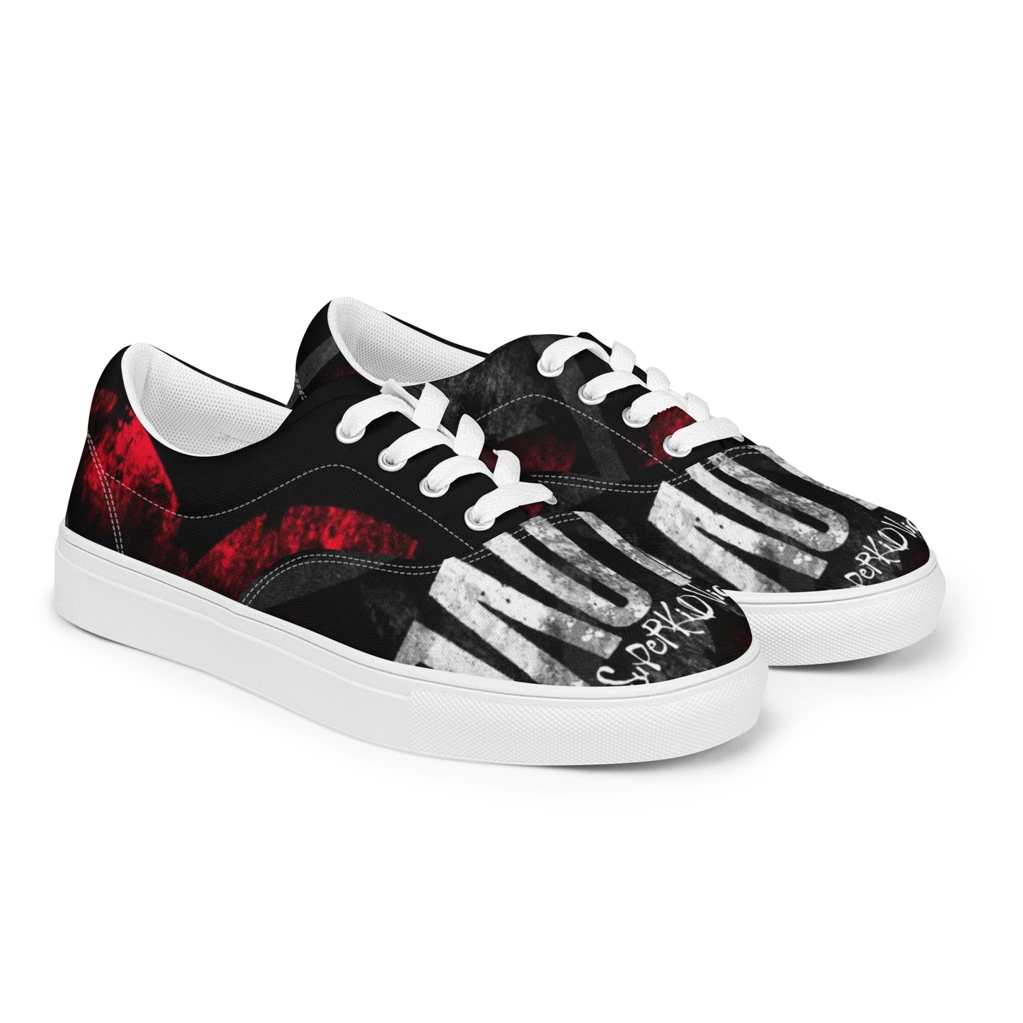 Super No loVE Men’s lace-up canvas shoes