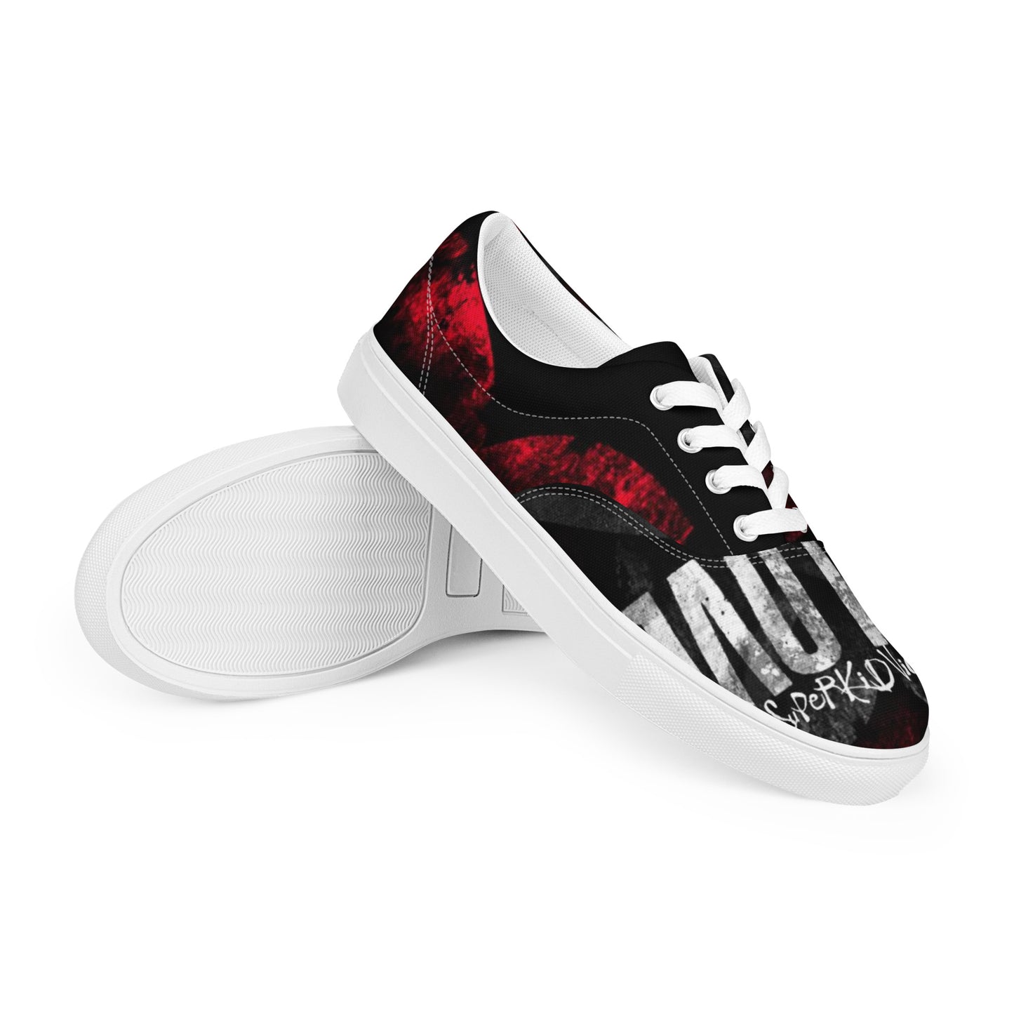 Super No loVE Men’s lace-up canvas shoes