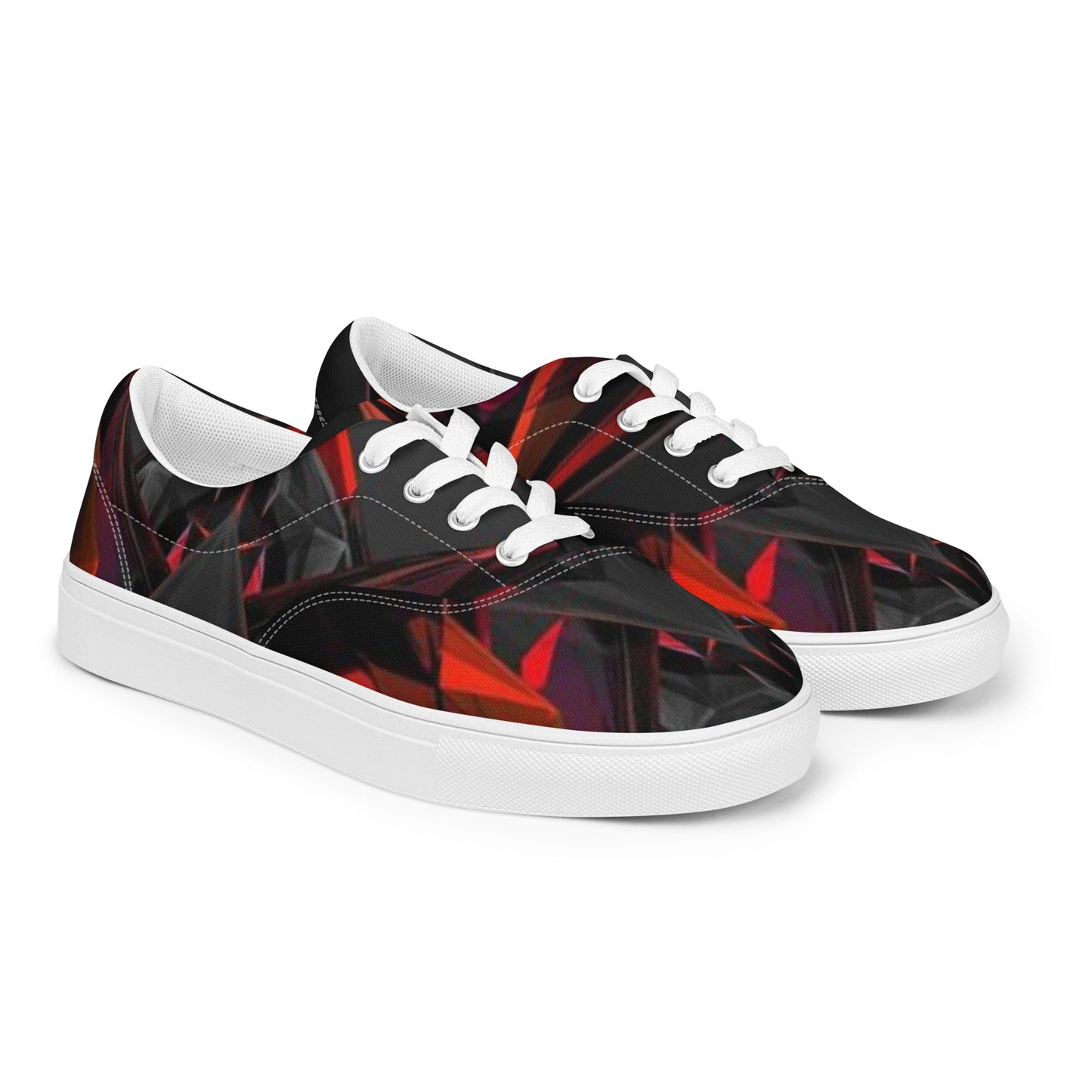 SUPER RED Men’s lace-up canvas shoes